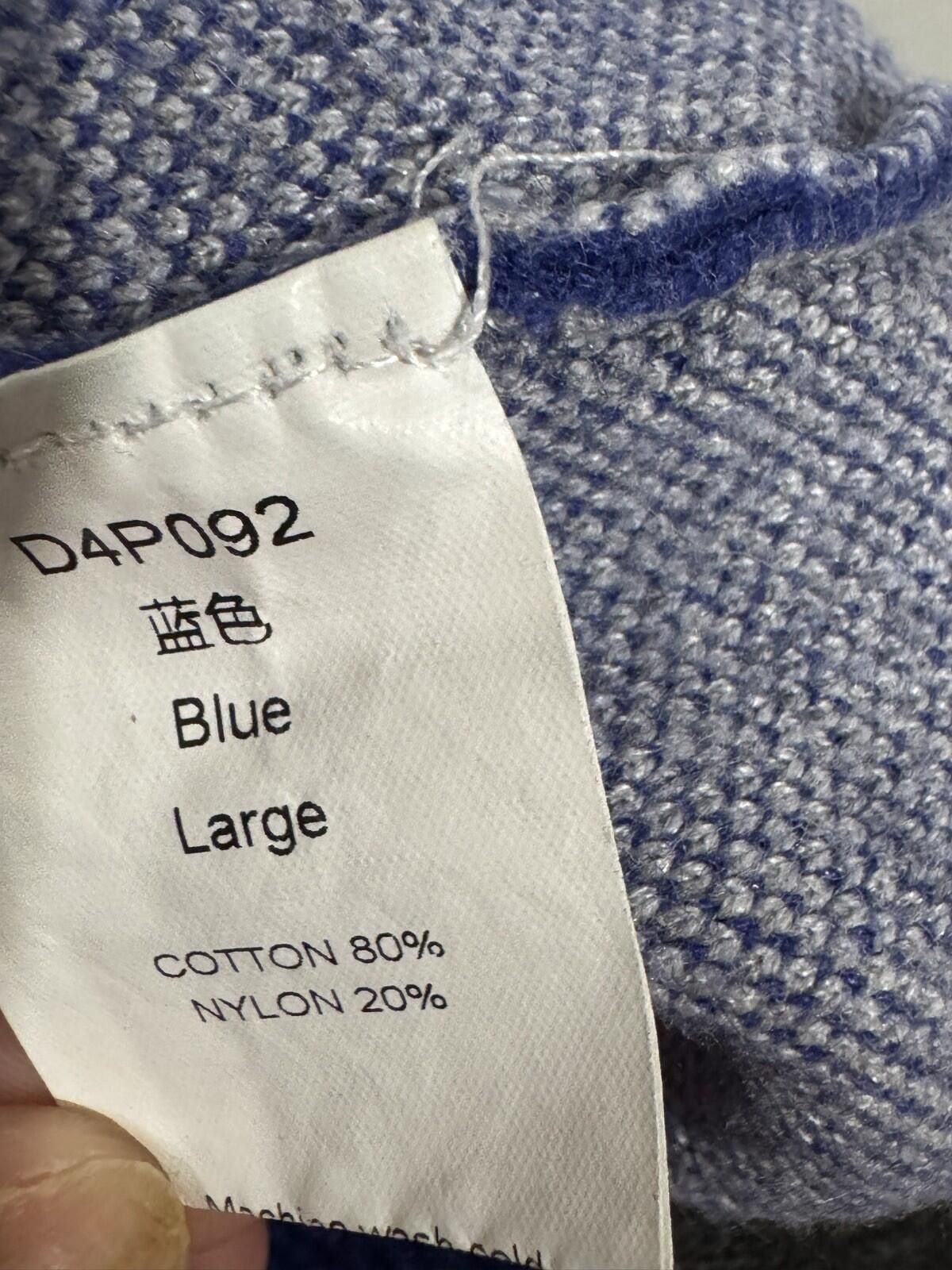 The Unbranded Brand Women Blue White And Gray Soft Pullover Sweater Dress Size L Size L / US 10 / IT 46 - 12 Thumbnail
