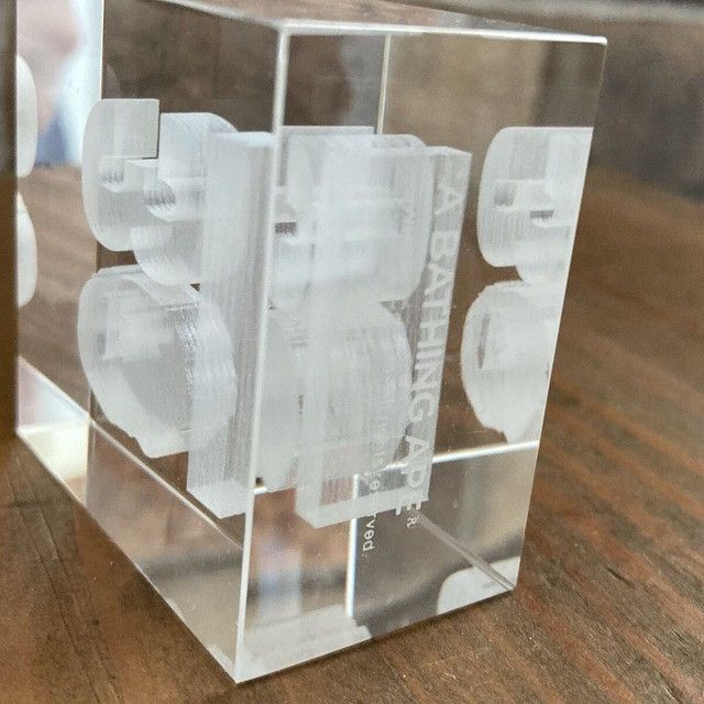 Bape BAPE 30th Anniversary 3D Crystal Acrylic Ornament APE Size ONE SIZE - 5 Thumbnail