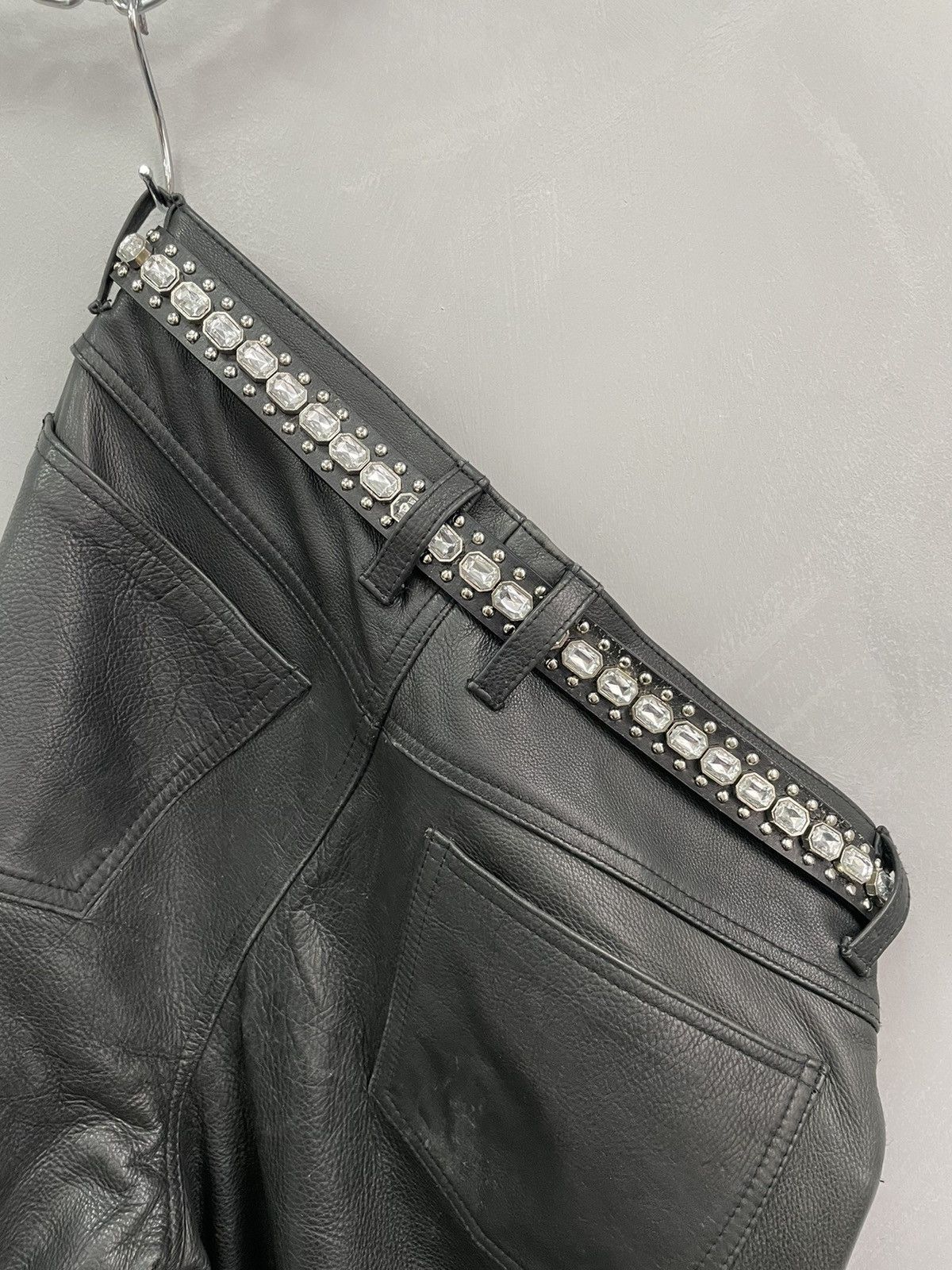 Hysteric Glamour × Vintage VINTAGE AVANT-GARDE GOTHIC LEATHER BELT RICK OWENS STYLE Size ONE SIZE - 8 Thumbnail
