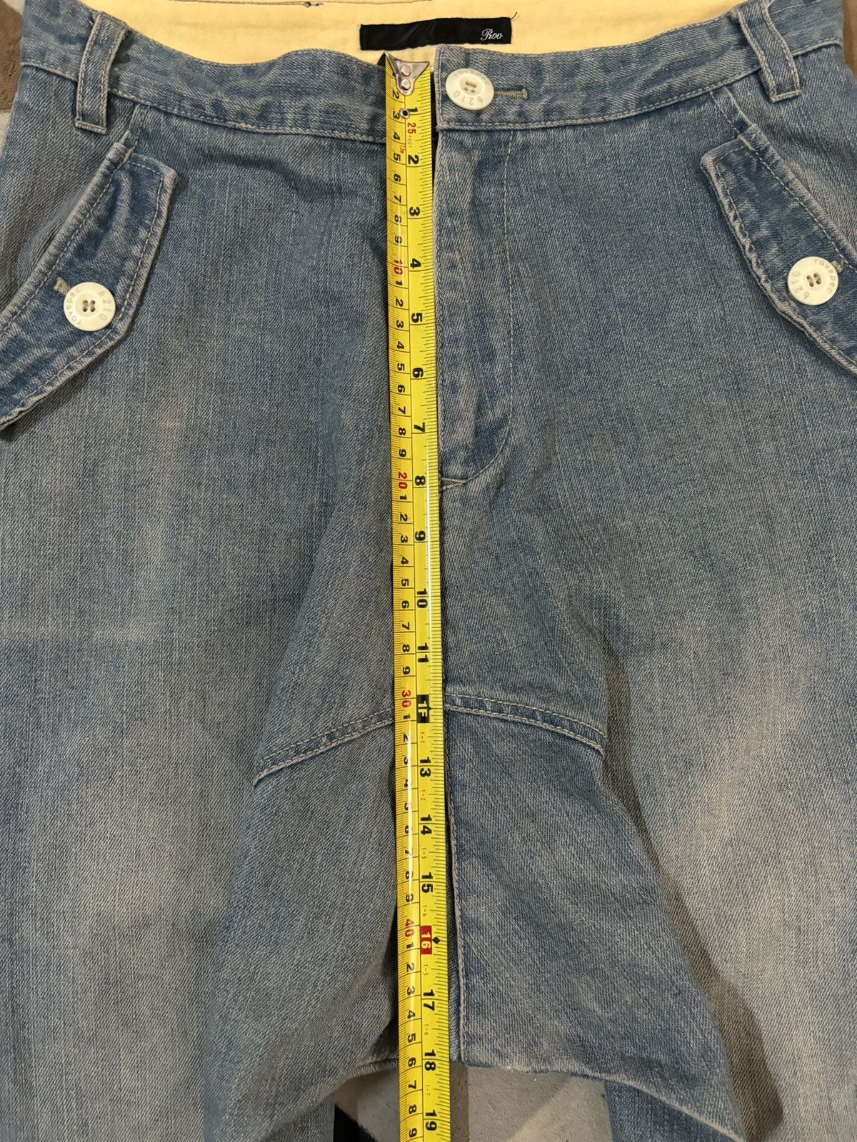 Other Y2K Japanese Rovtski Union Made Workwear Drop Crotch Jeans Size US 31 - 23 Thumbnail