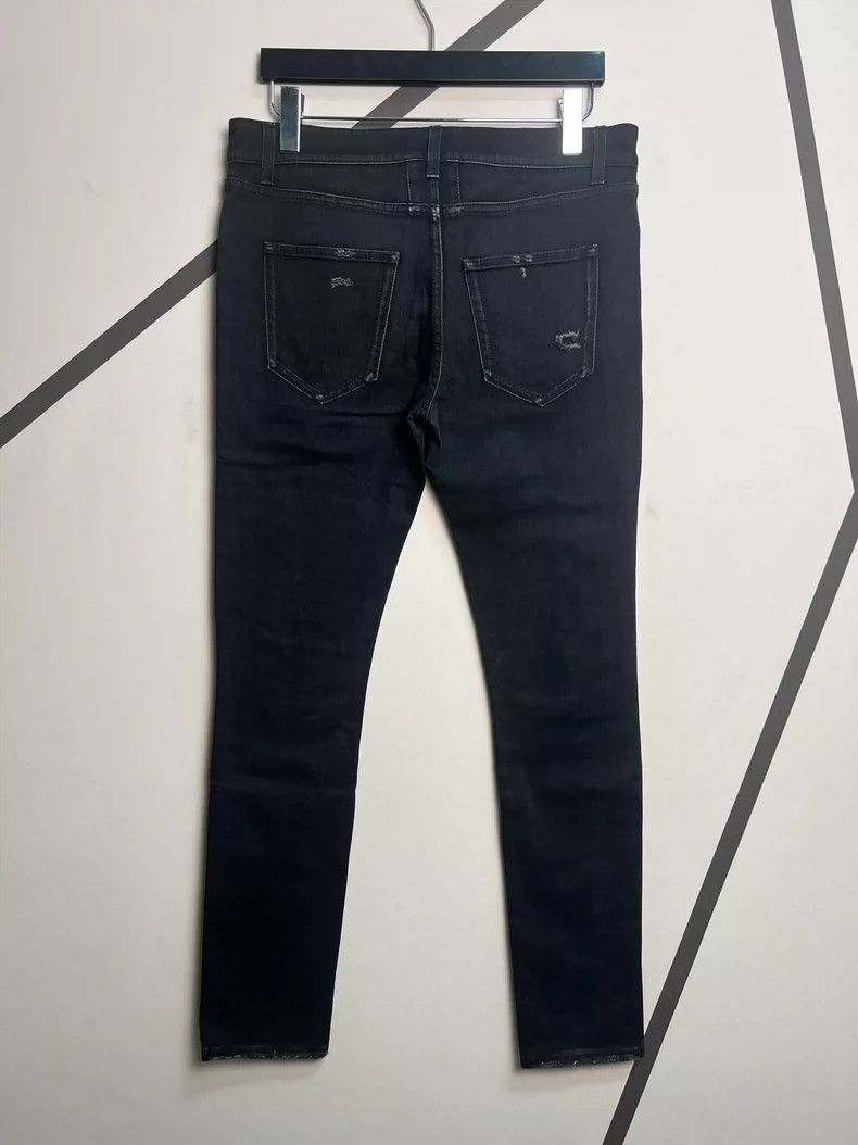 Saint Laurent Paris Saint Laurent Paris17 Spring/Summer Black Sabotage Jeans 2 Size US 32 / EU 48 - 2 Thumbnail