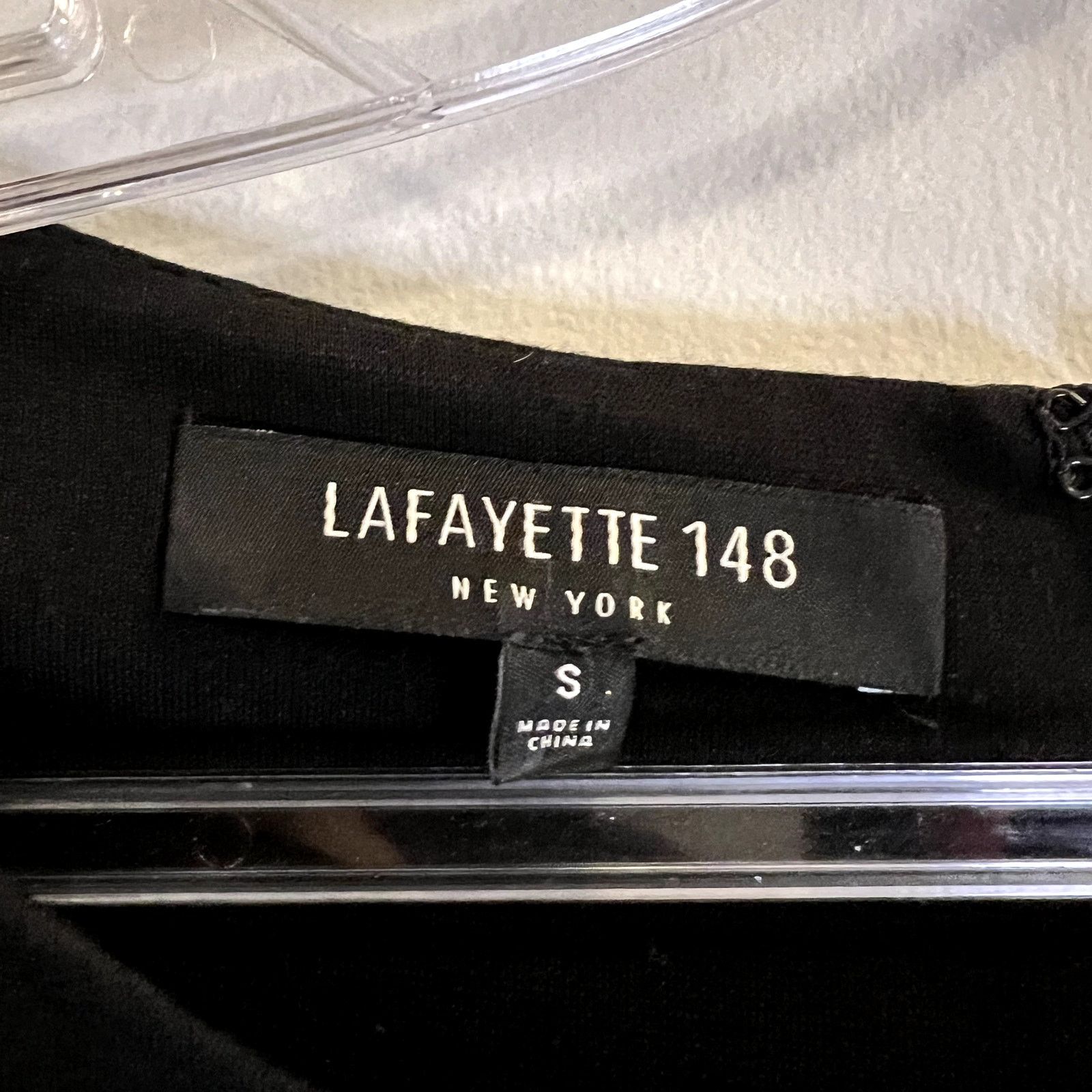 Lafayette 148 Lafayette 148 New York Layered Sleeve Shift Black Mini Dress Size S / US 4 / IT 40 - 6 Thumbnail