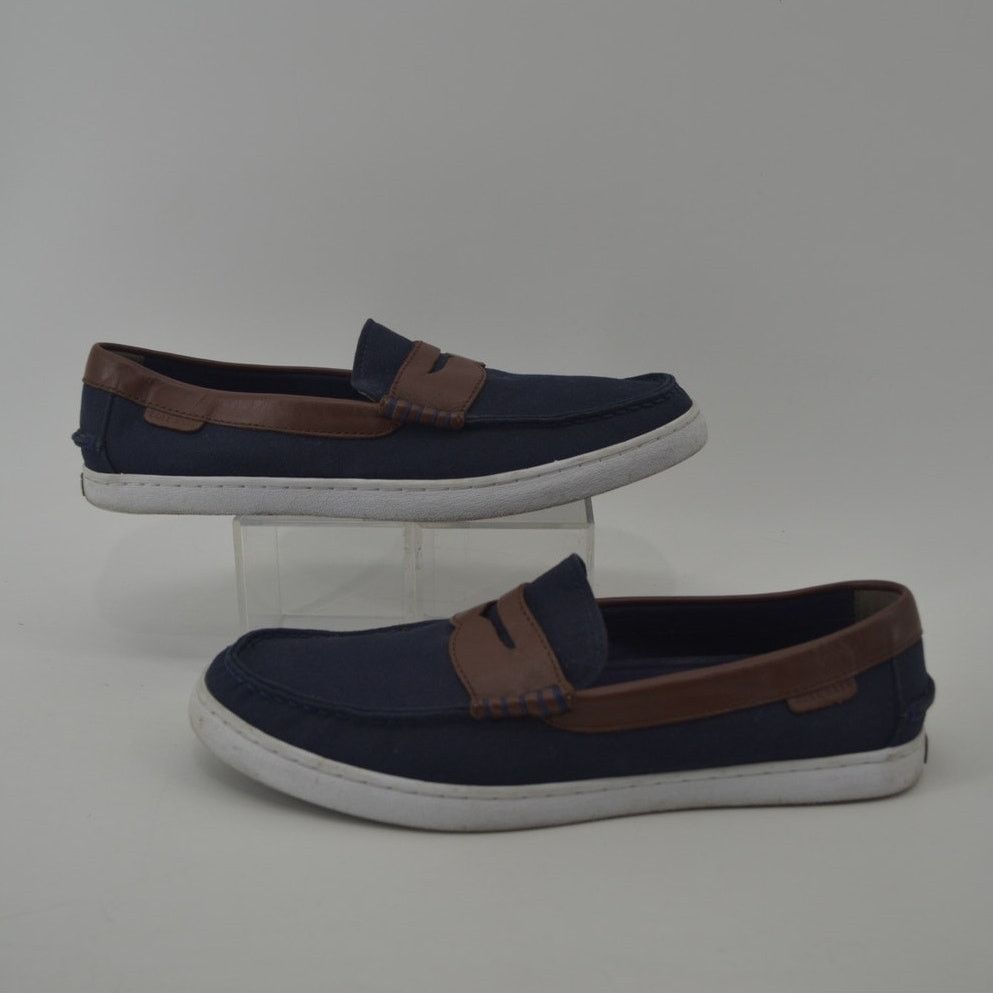 Cole Haan Cole Haan Nantucket Loafer Navy Blue Canvas Sneakers Sz 10M Size US 10 / EU 43 - 3 Thumbnail