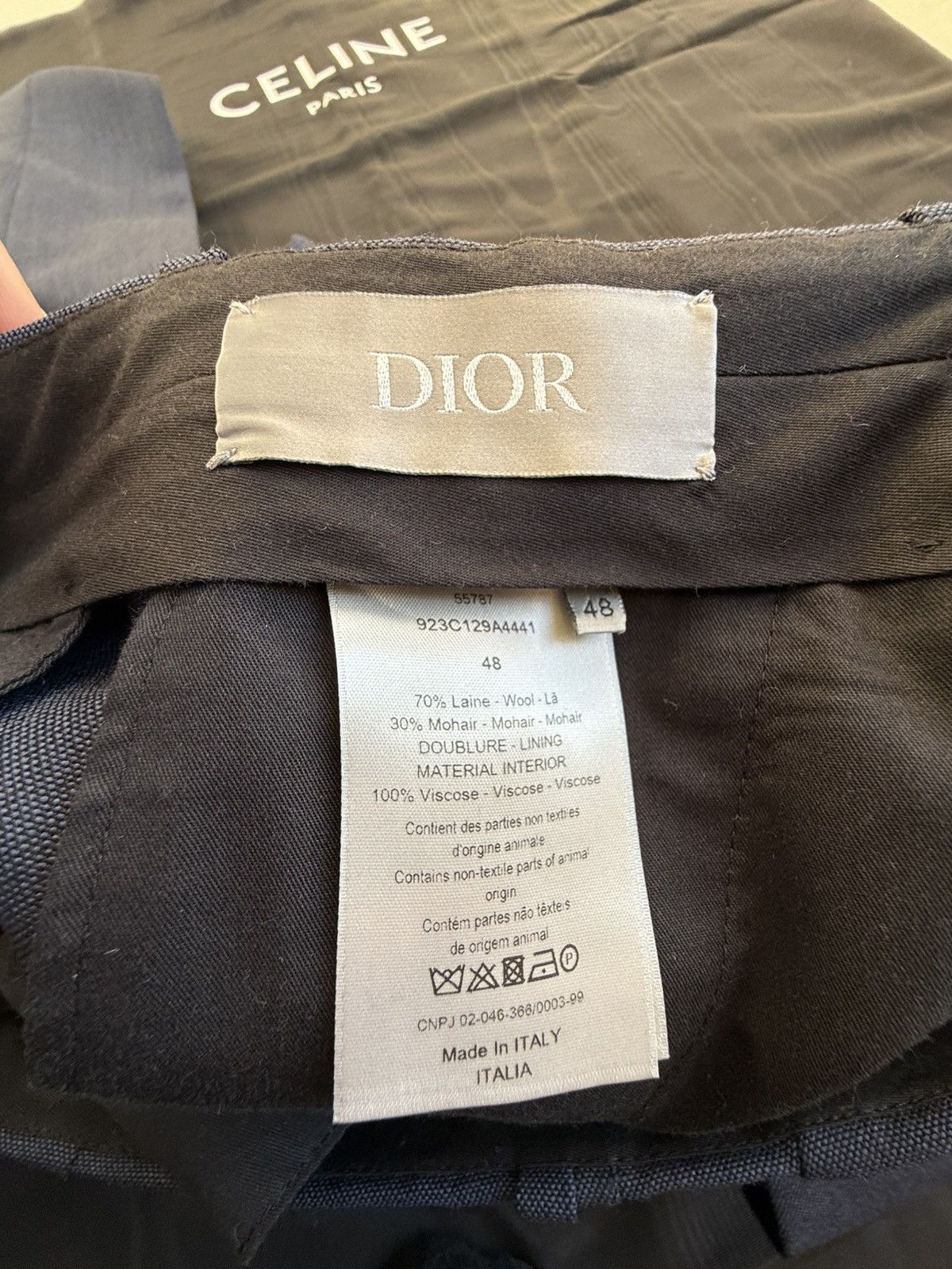 Dior Grail Dior KVA blue notch lapel unstructured blue suit 48 Size 38R - 23 Thumbnail