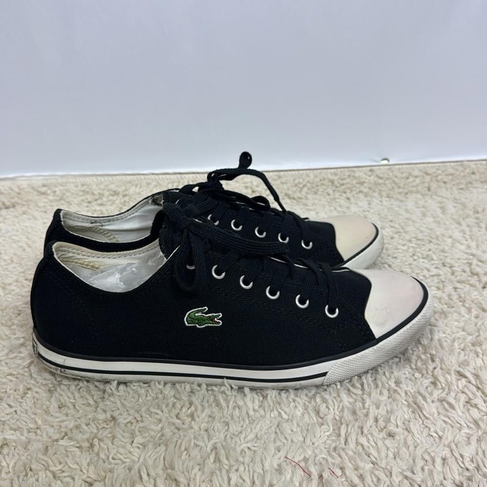Lacoste Lacoste Low Top Black Sneakers Size 9.5 Men’s Size US 9.5 / EU 42-43 - 5 Thumbnail