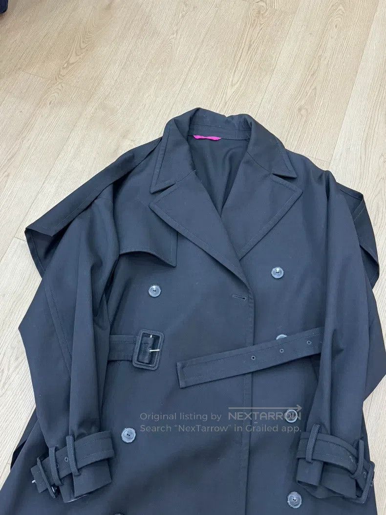 Valentino Valentino Black double-breasted trench coat Size S / US 4 / IT 40 - 2 Thumbnail