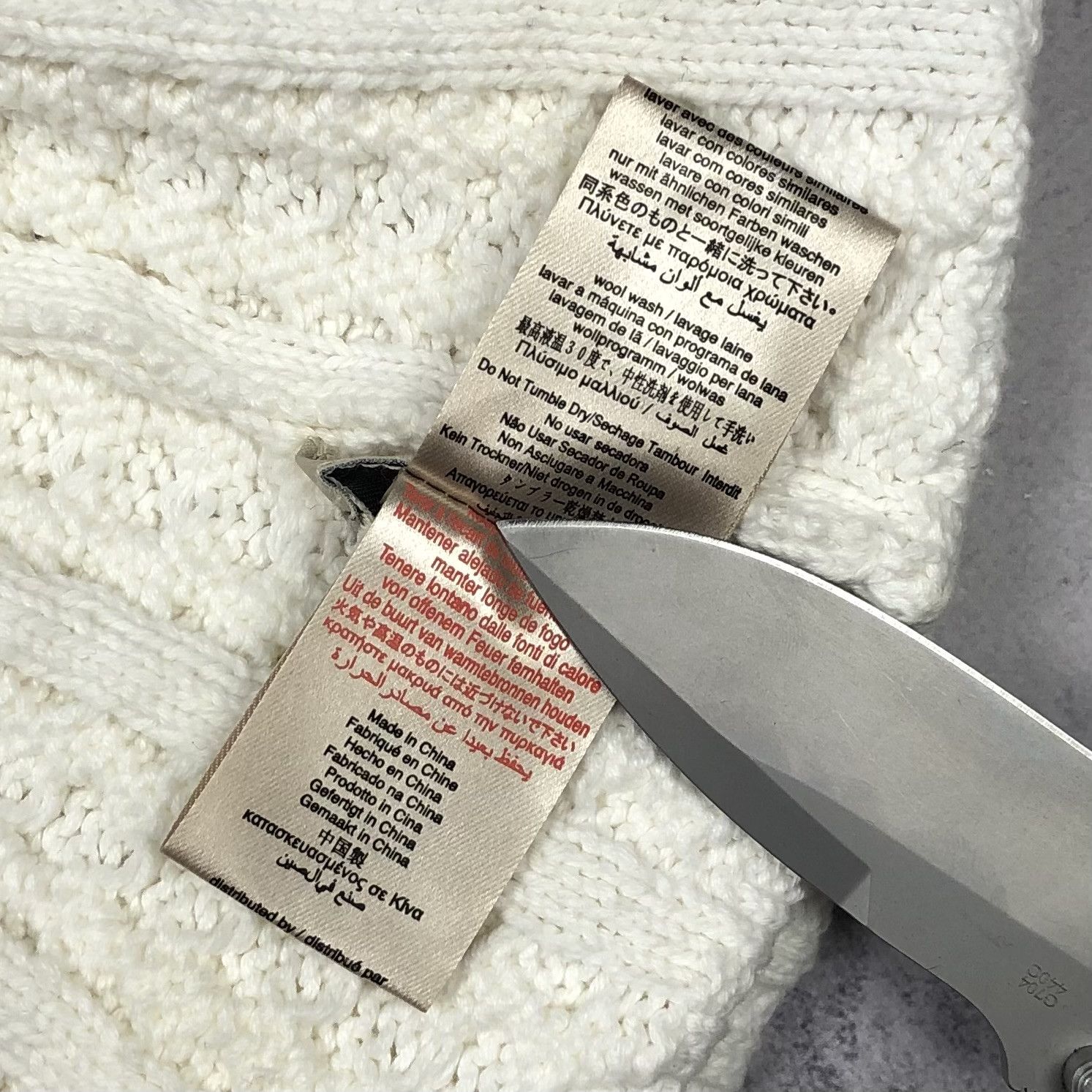 Burberry Burberry Cable Knit Beanie Hat Nova Check Plaid Tag Size ONE SIZE - 8 Thumbnail