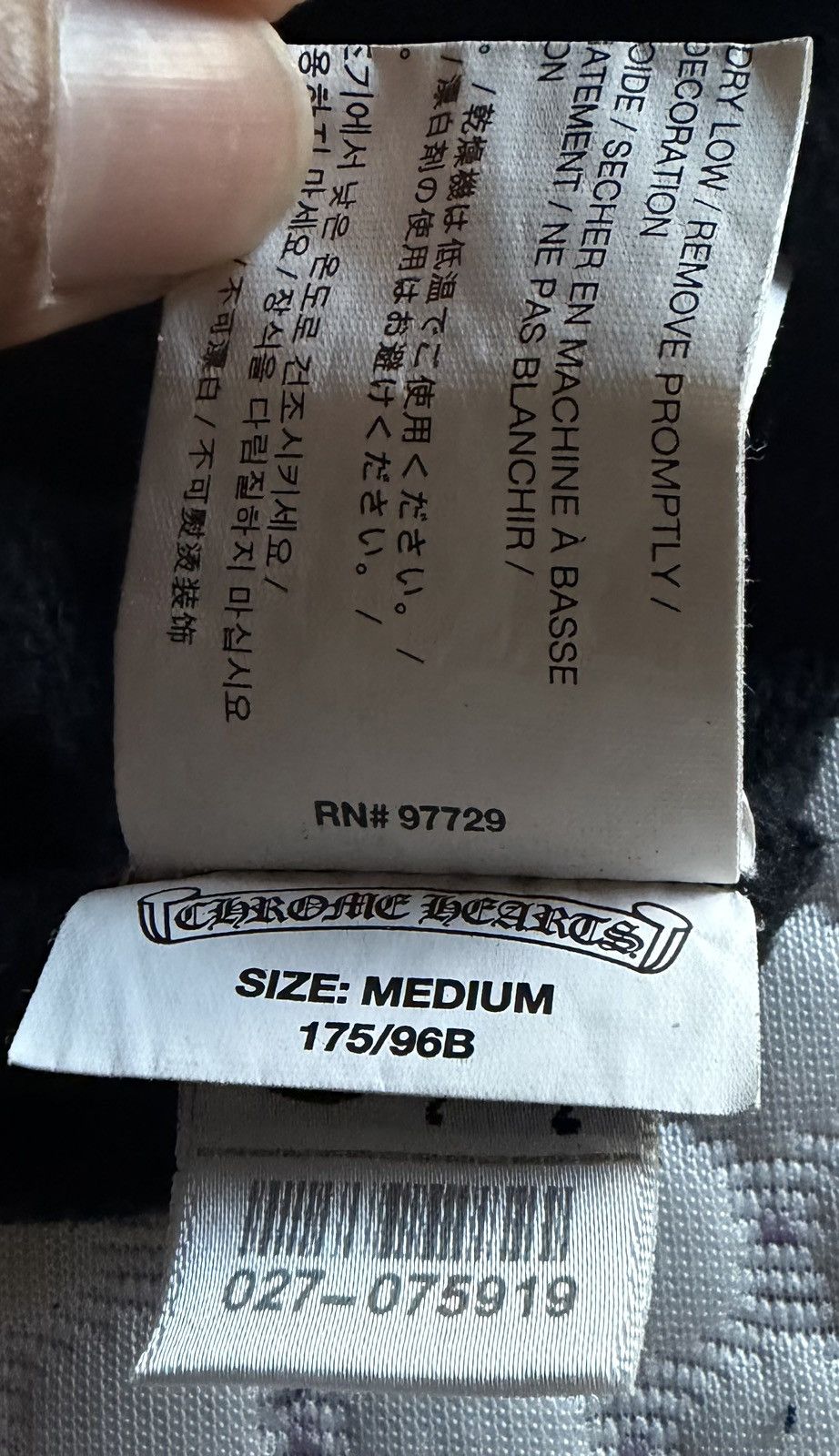 Chrome Hearts Chrome Hearts Scroll Script Logo Zip Up Size US M / EU 48-50 / 2 - 10 Thumbnail