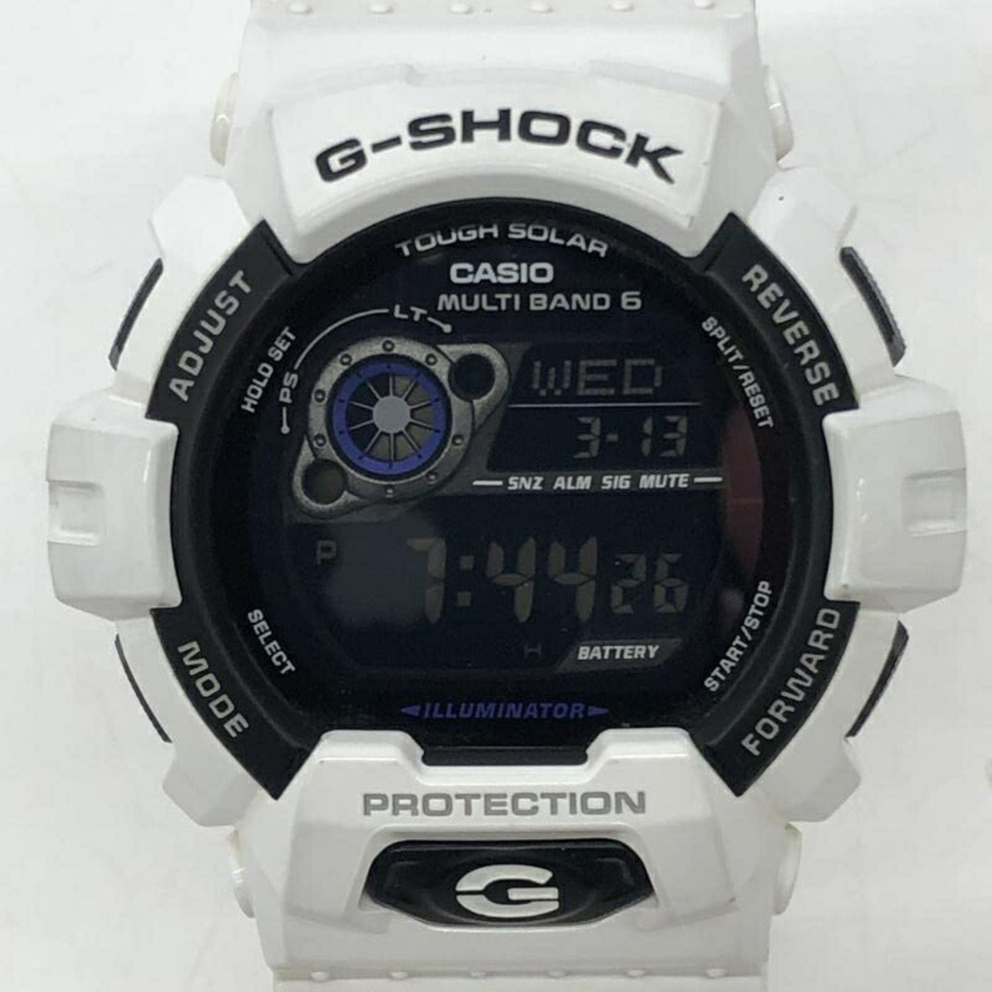 image of Casio G-Shock Watch Gw-8900A-7Jf G-Shock Tough Solar Multiband 6 White in Blue, Women's