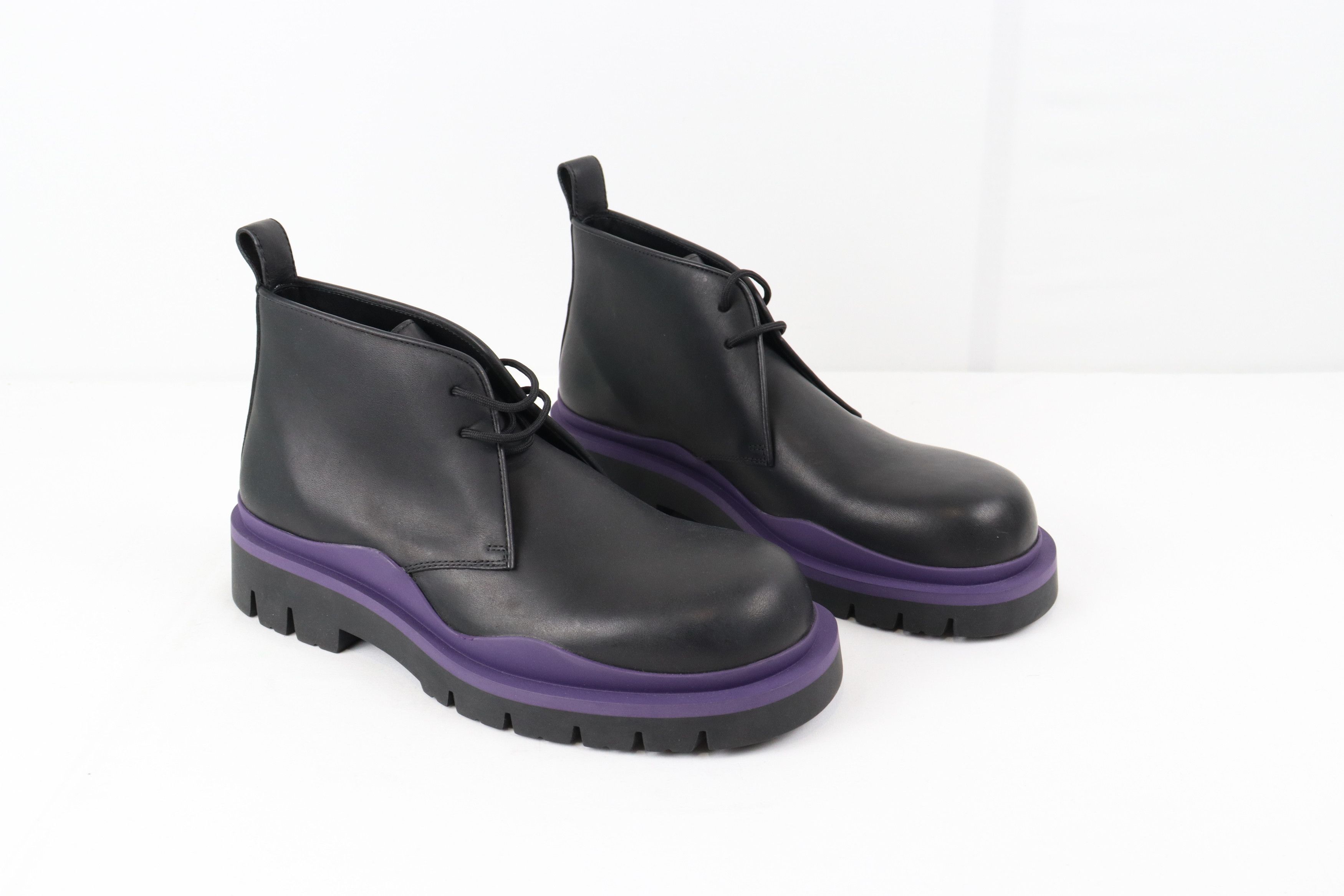 Bottega Veneta o1rshd Military Calf Leather Boot in Black Size US 9 / EU 42 - 8 Thumbnail