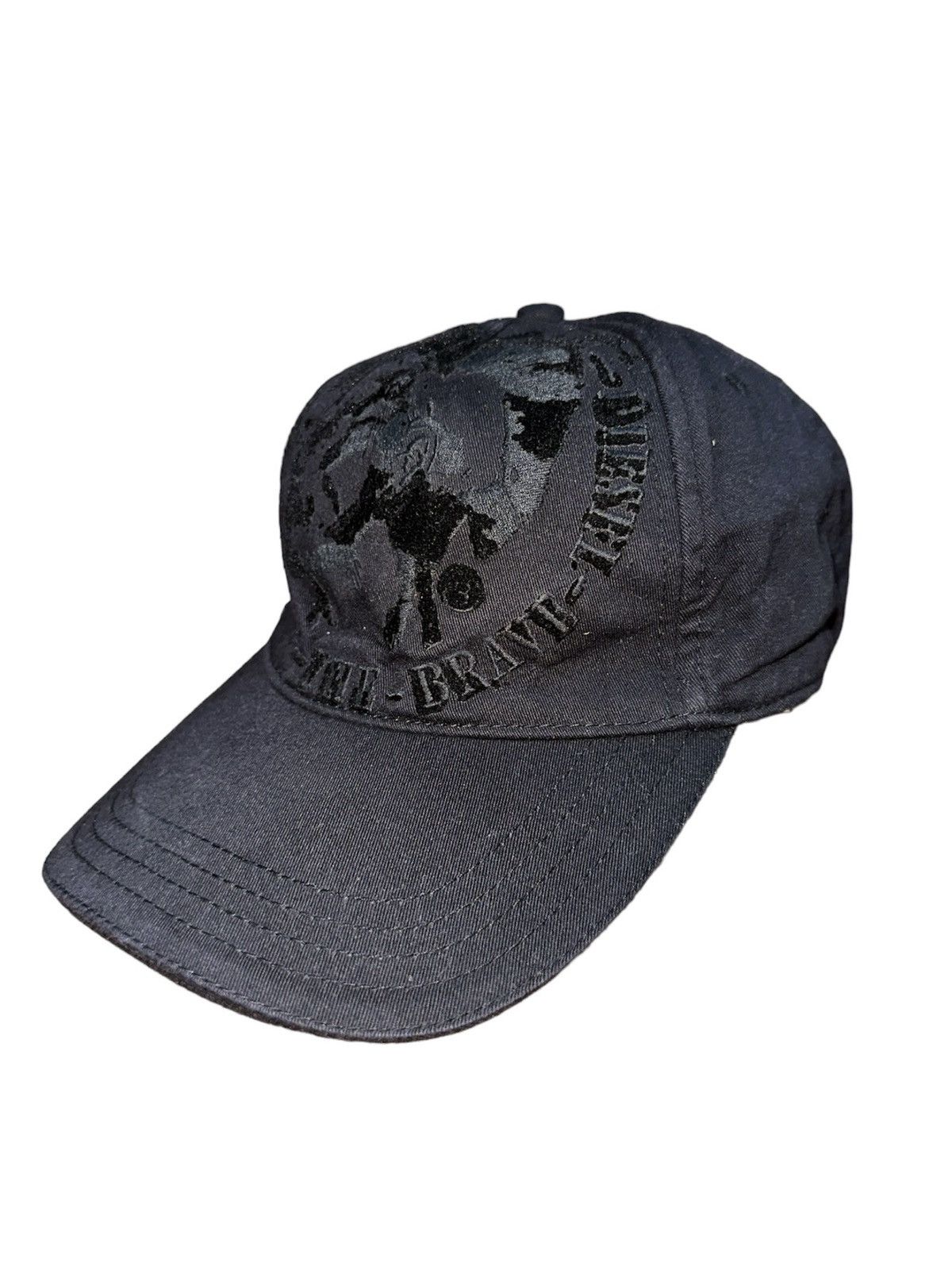 Diesel Diesel Black Velvet Hat Size ONE SIZE - 1 Thumbnail