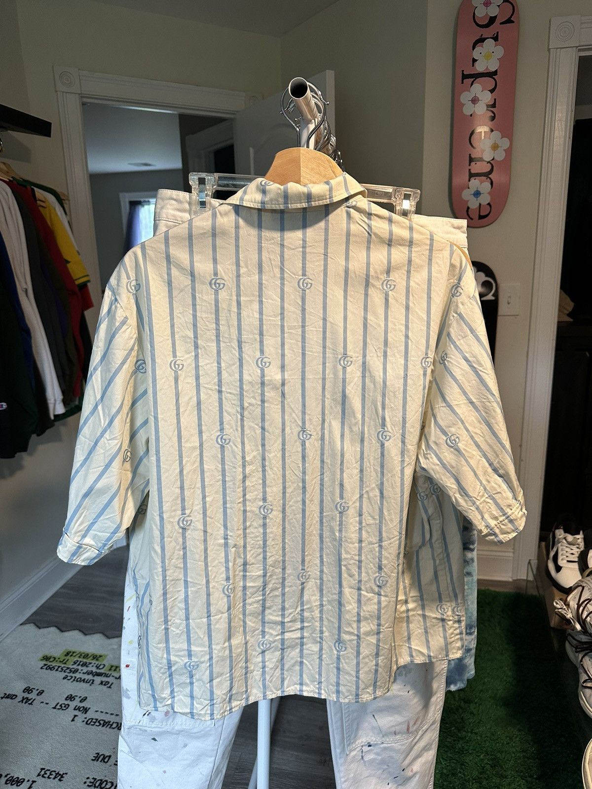 Gucci Gucci Bowling G stripe shirt Size US L / EU 52-54 / 3 - 3 Thumbnail