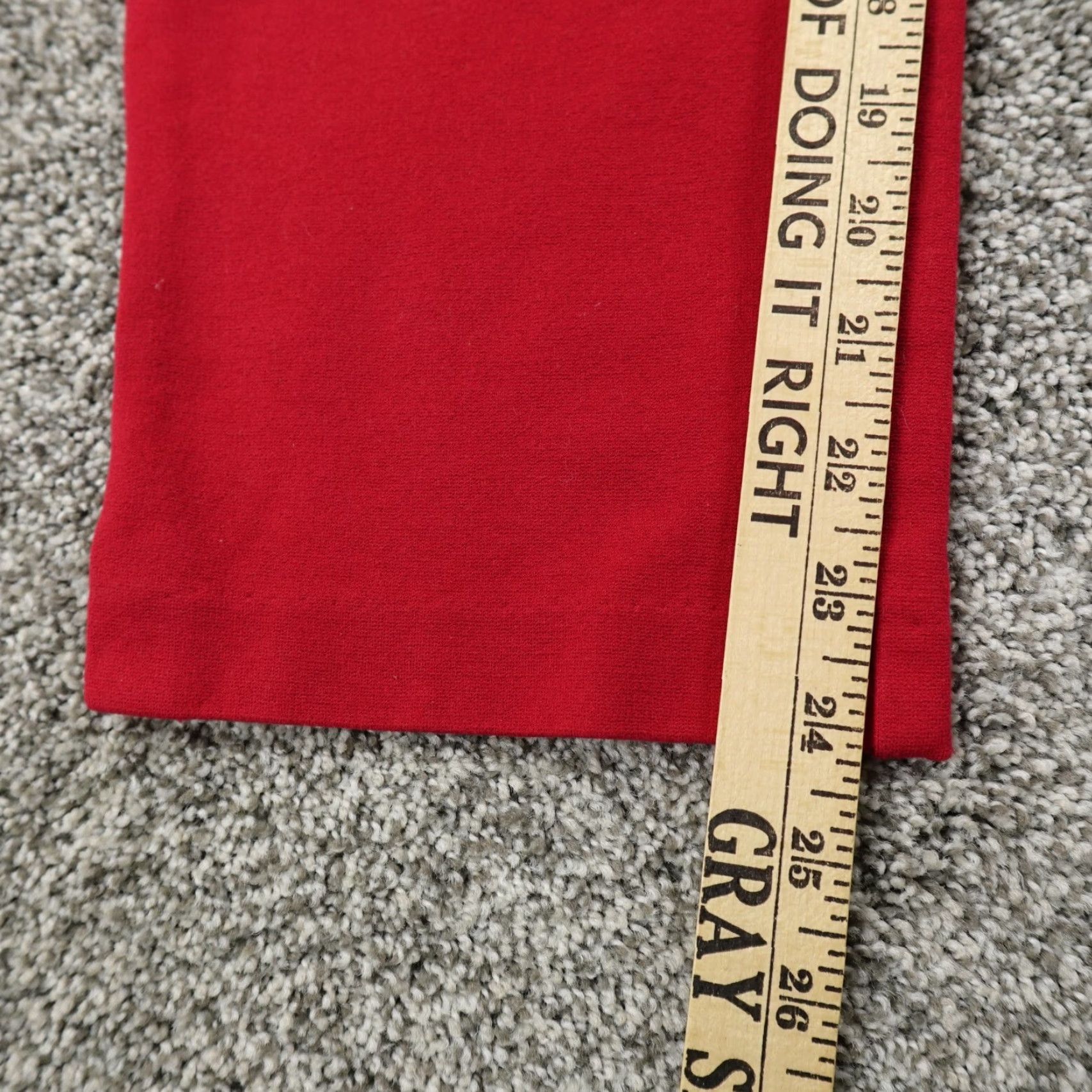 Vintage Chicos Pants Womens 2 Red Pull On Chino Trousers Knit Comfort Stretch Flex Waist Pants Regular Red Women Chino Modern Preppy Size 26" / US 2 / IT 38 - 3 Thumbnail