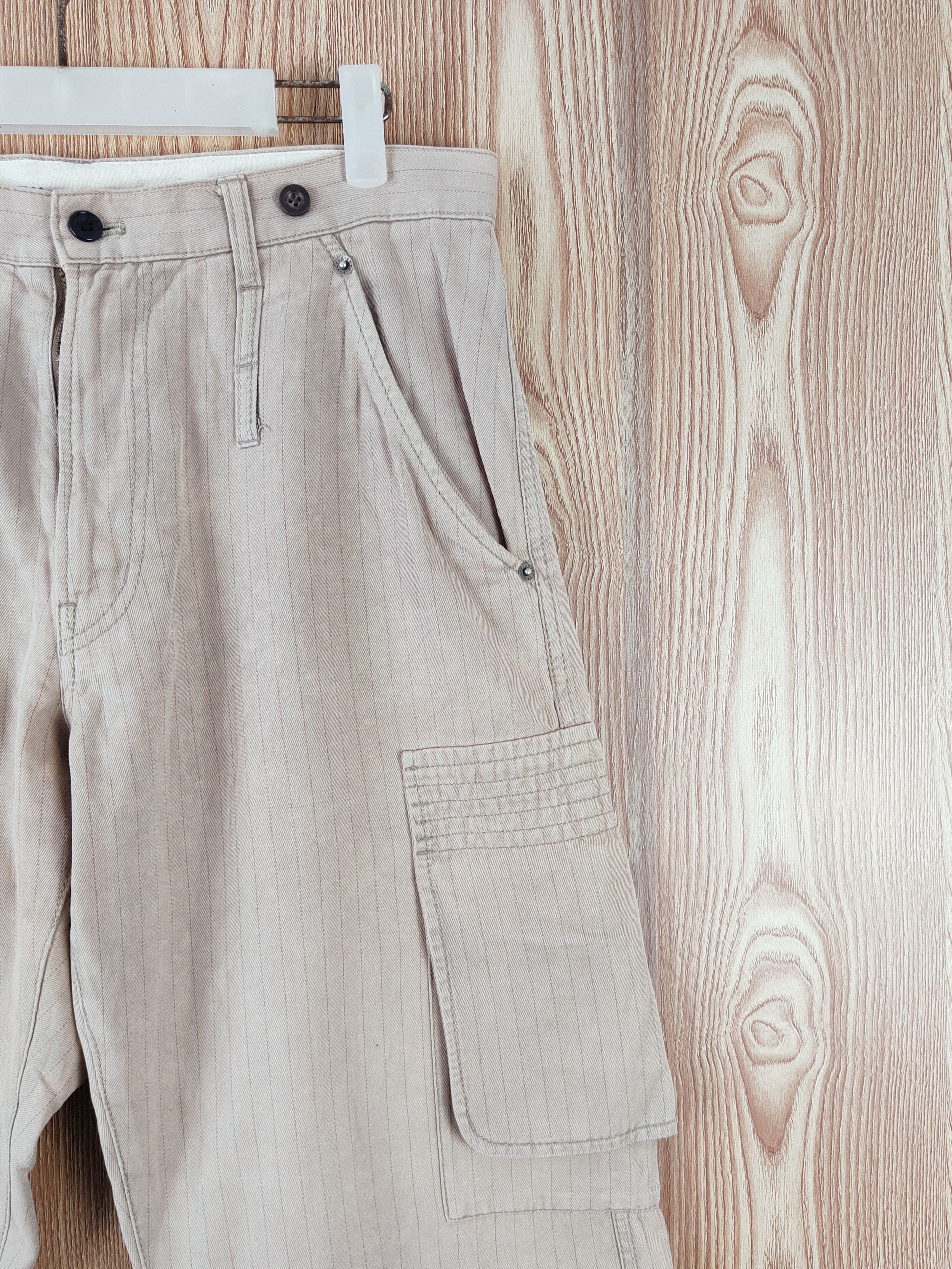PPFM Beige Multipocket Tactical Cargo Pants #W105