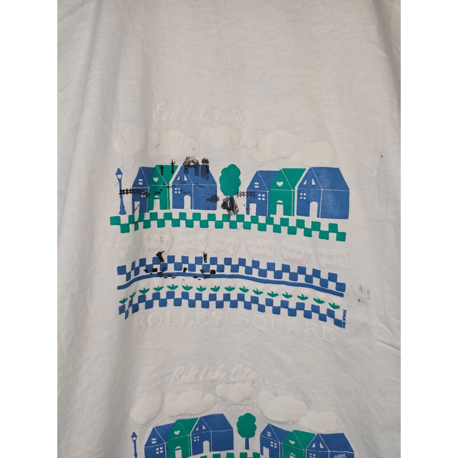 Jerzees × Vintage Vintage Test Print Shirt White Tennessee Salt Lake City Tee Size US M / EU 48-50 / 2 - 2 Thumbnail