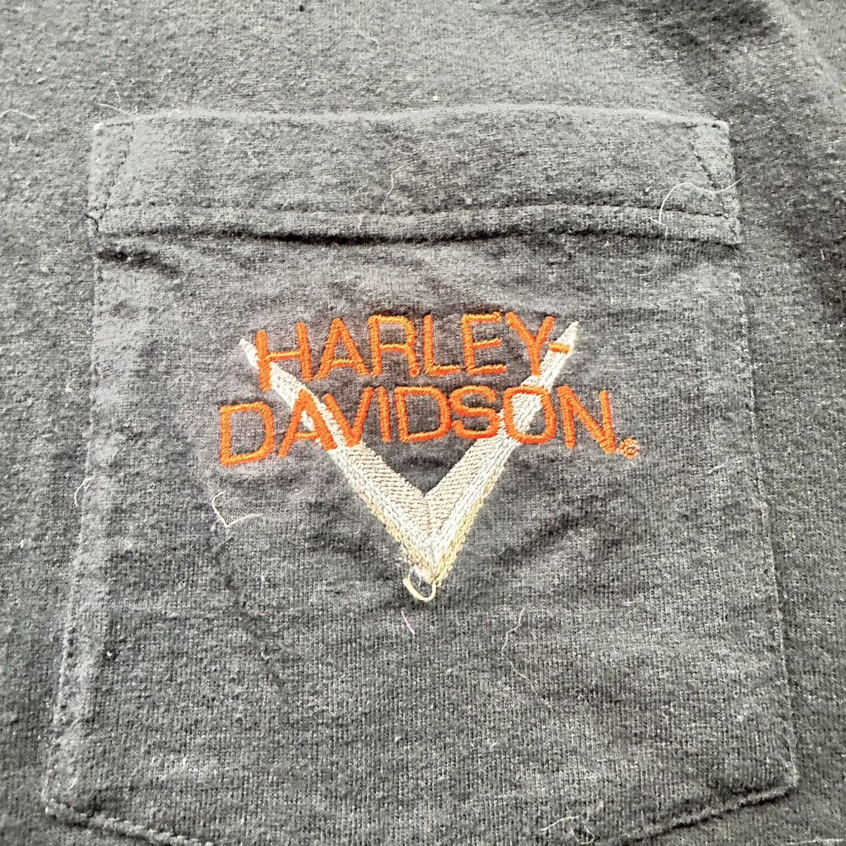 Harley Davidson Vintage 90s Harley Davidson Grunge Biker Henley Shirt Size US XXL / EU 58 / 5 - 3 Thumbnail