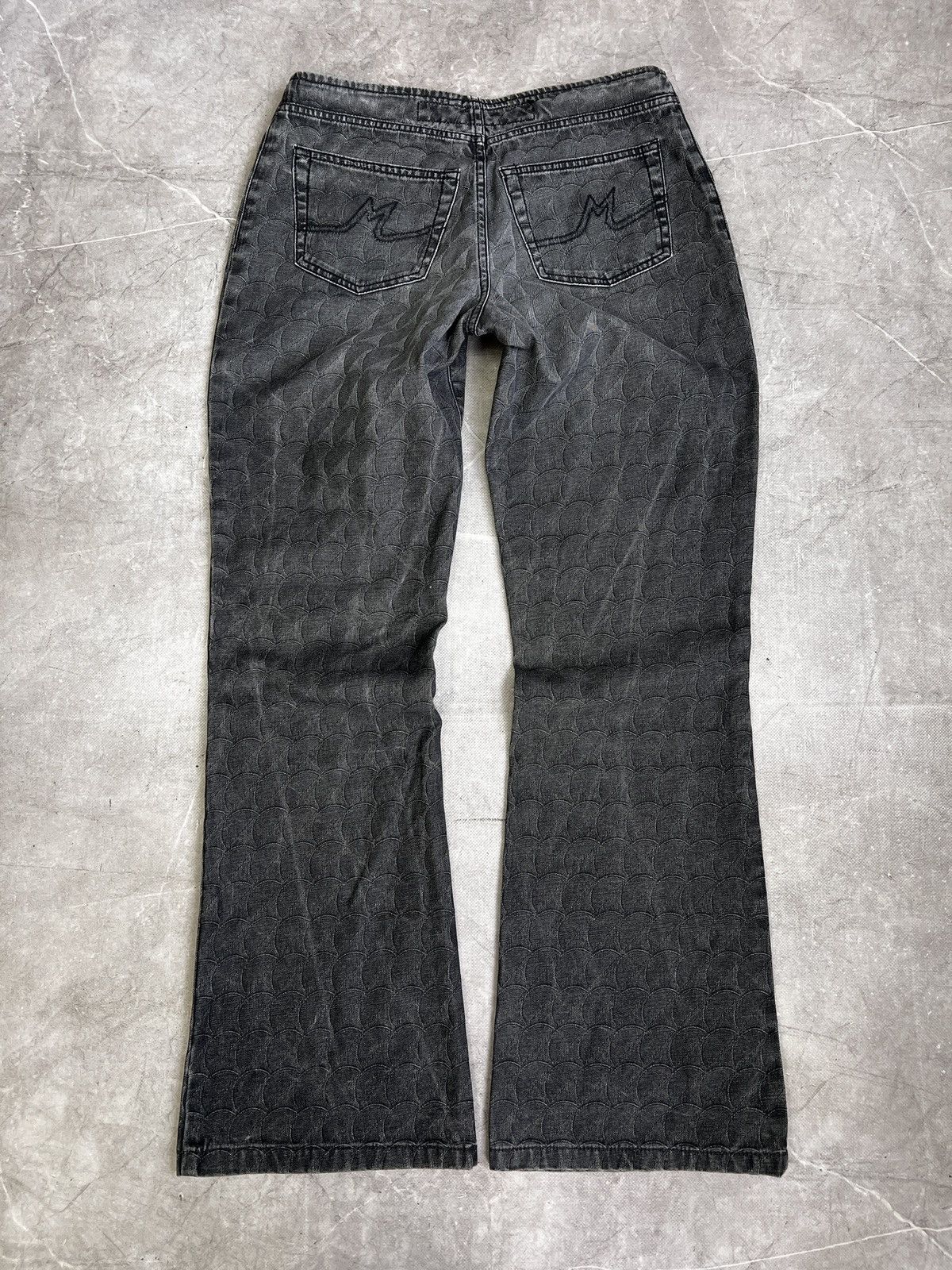 Tornado Mart Rare Japanese flared crazy pattern flared jeans tornado mart Size US 32 / EU 48 - 8 Thumbnail