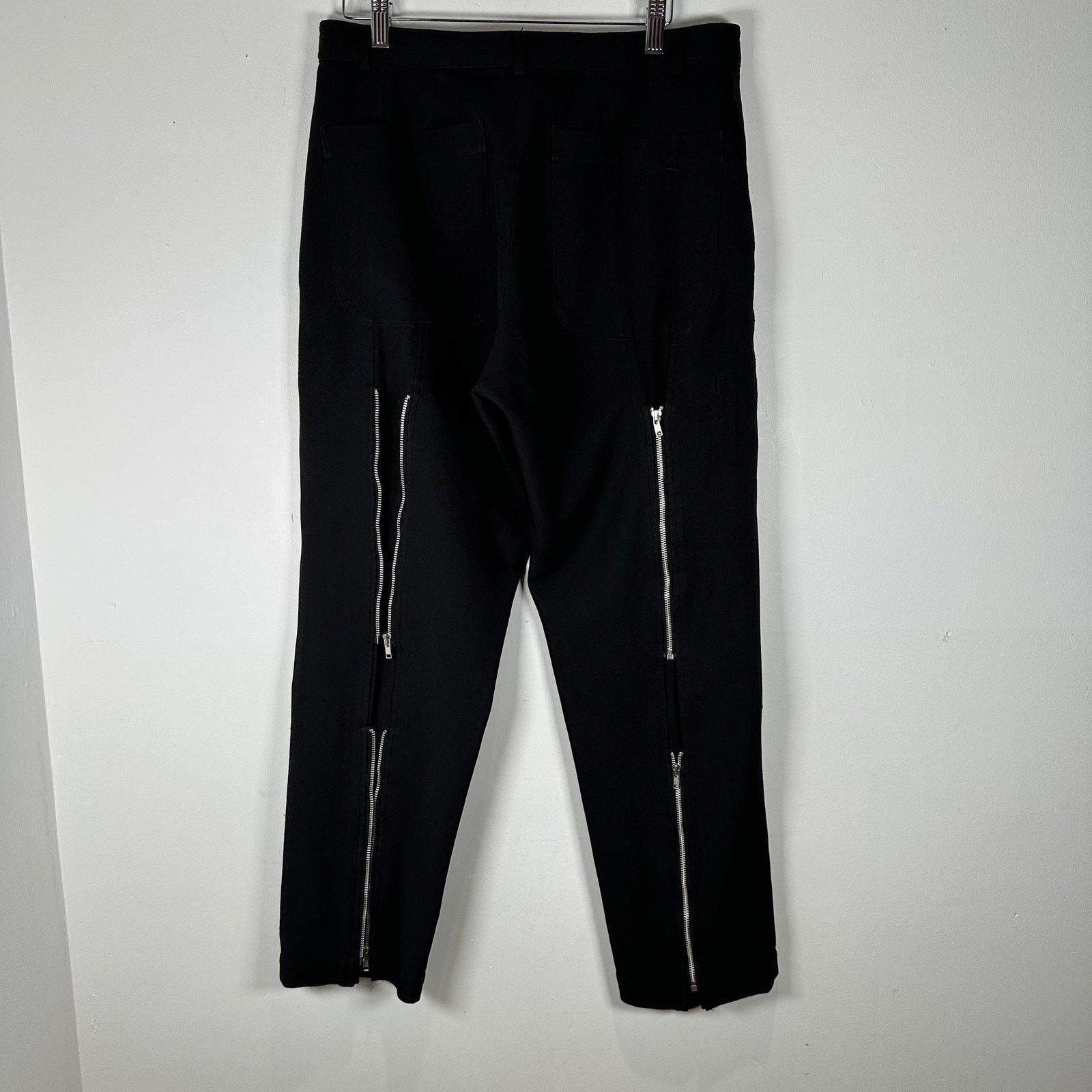 CDG by Comme des Garcons CDG Black Back Zipper Pants Size S Size US 30 / EU 46 - 2 Thumbnail