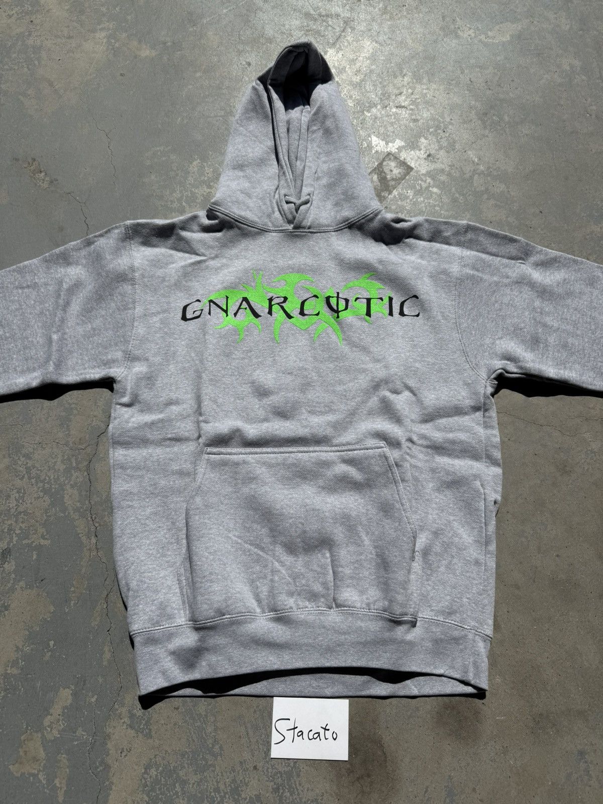 Gnarcotic Gnarcotic Lil Gnar Logo Hoodie Grey Green Size US M / EU 48-50 / 2 - 1 Thumbnail