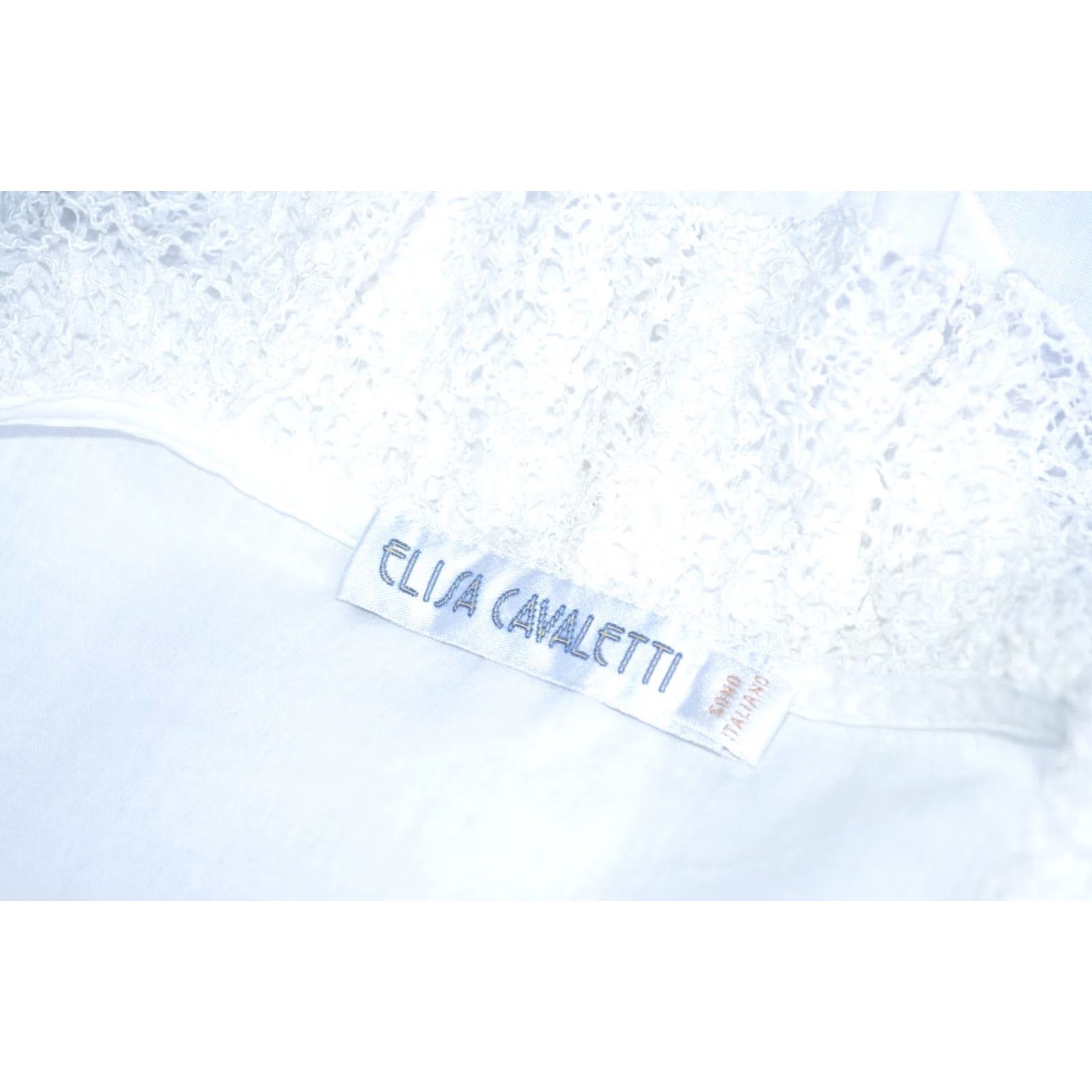 Vintage Elisa Cavaletti Blouse Shirt Women White Cotton Lace Tunic Ruffle Boho Size S Size S / US 4 / IT 40 - 6 Thumbnail