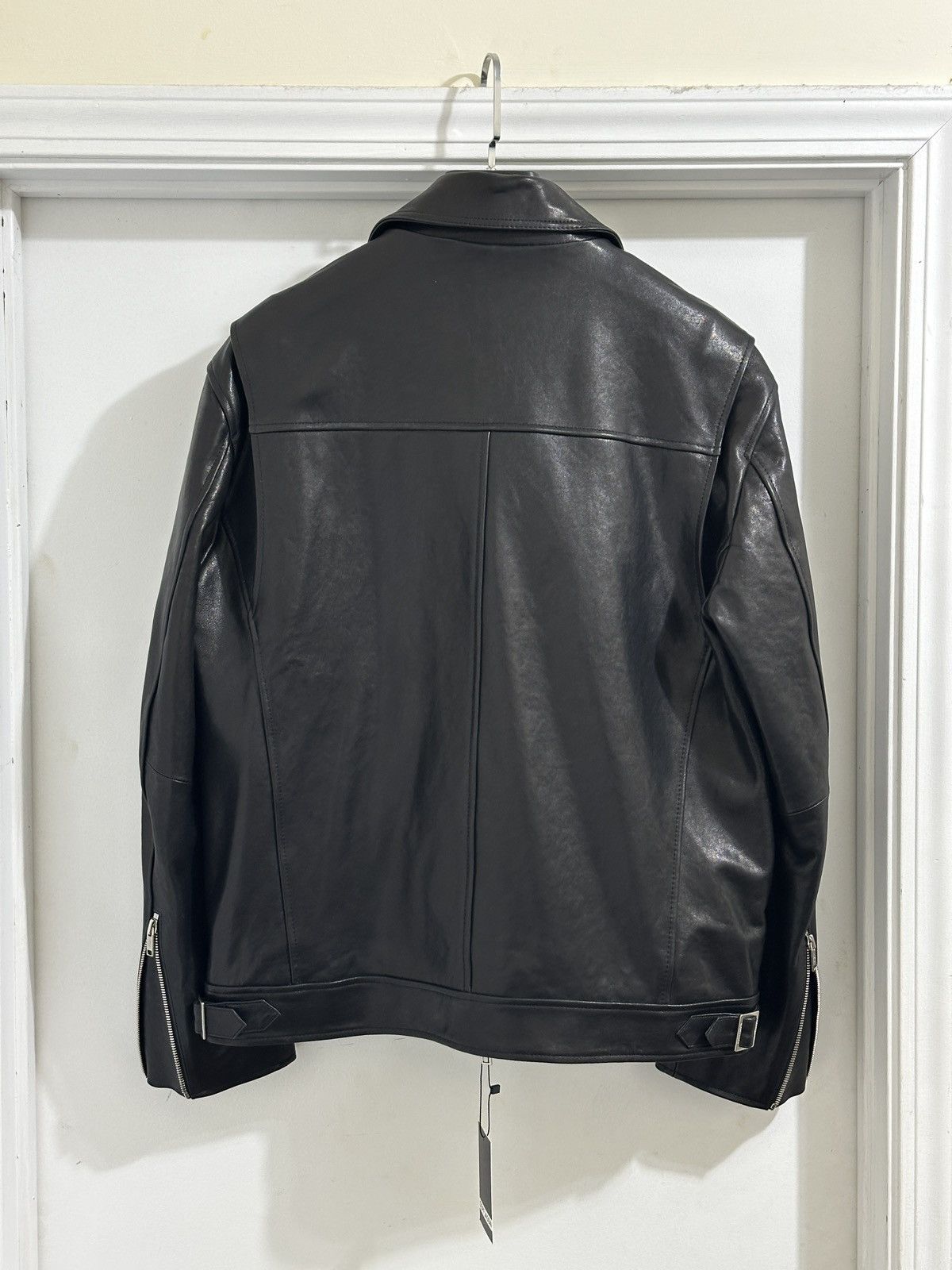 MUSINSA PREMIUM LAMBSKIN VEGETABLE SINGLE BREASTED JACKET Size US L / EU 52-54 / 3 - 6 Thumbnail