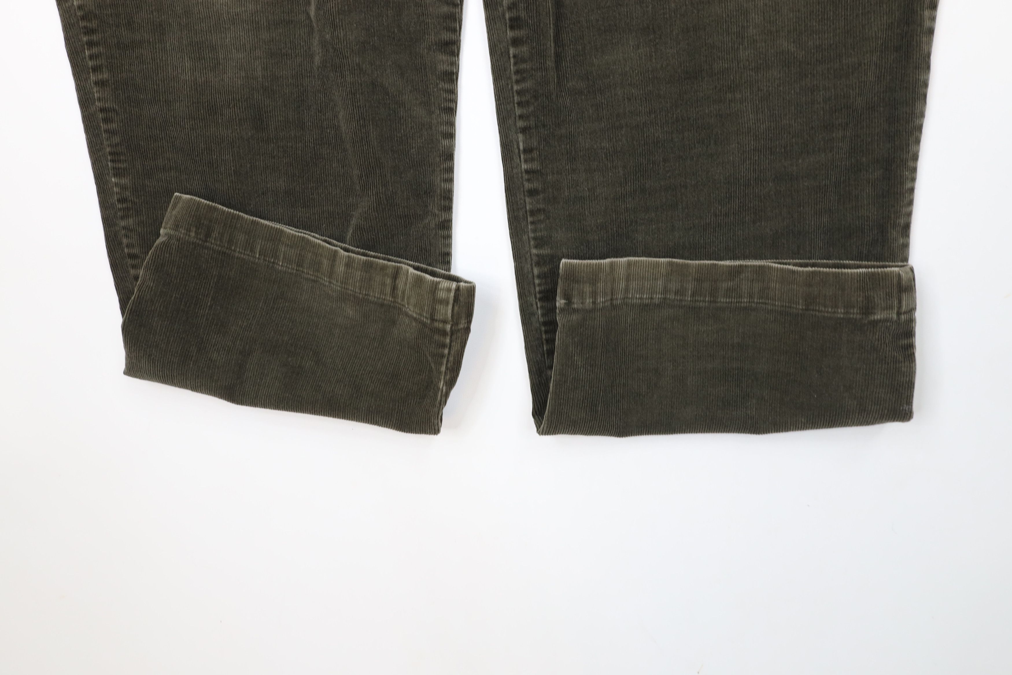 Vintage Vintage 90s Streetwear Wide Leg Corduroy Chino Pants Green Size US 40 / EU 56 - 5 Thumbnail
