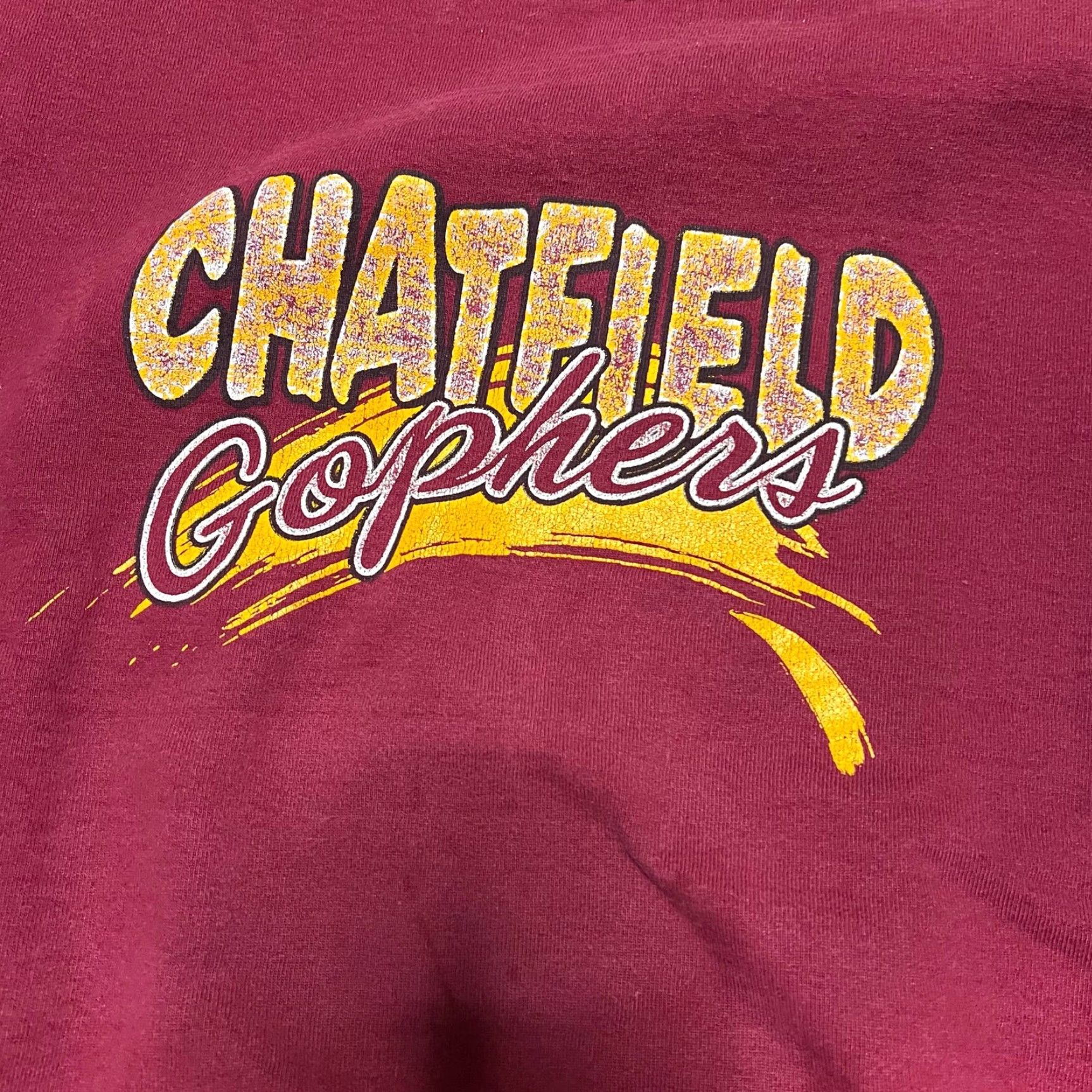 Fruit Of The Loom VINTAGE Chatfield Gophers Sweatshirt Fruit of the Loom Maroon Mens Large Size US L / EU 52-54 / 3 - 2 Thumbnail