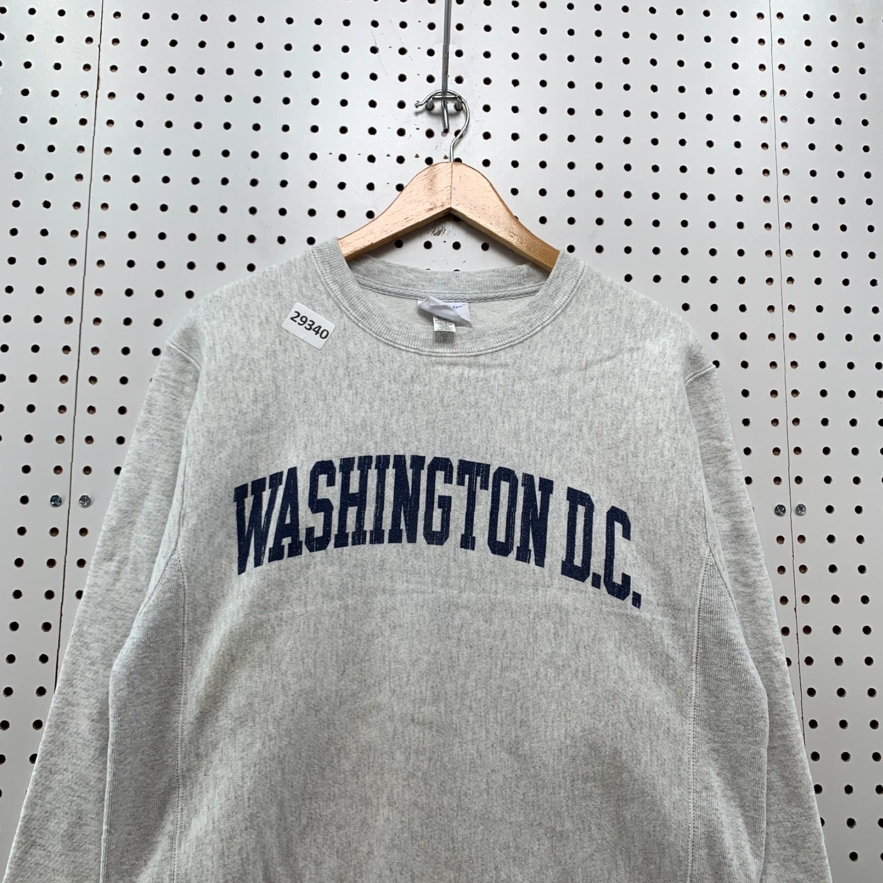 Champion VINTAGE Champion Washington DC Sweatshirt Mens Small Gray Reverse Weave Crewneck Size US S / EU 44-46 / 1 - 4 Thumbnail