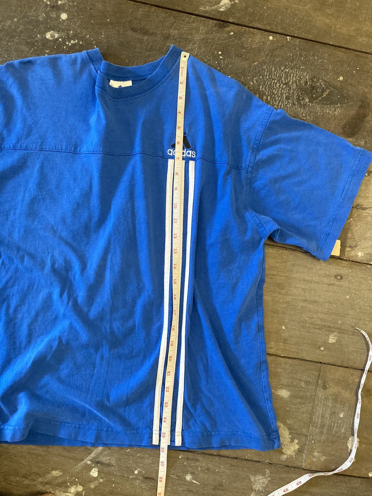 Adidas Vintage Adidas 3-Stripe Tee Size US L / EU 52-54 / 3 - 7 Thumbnail