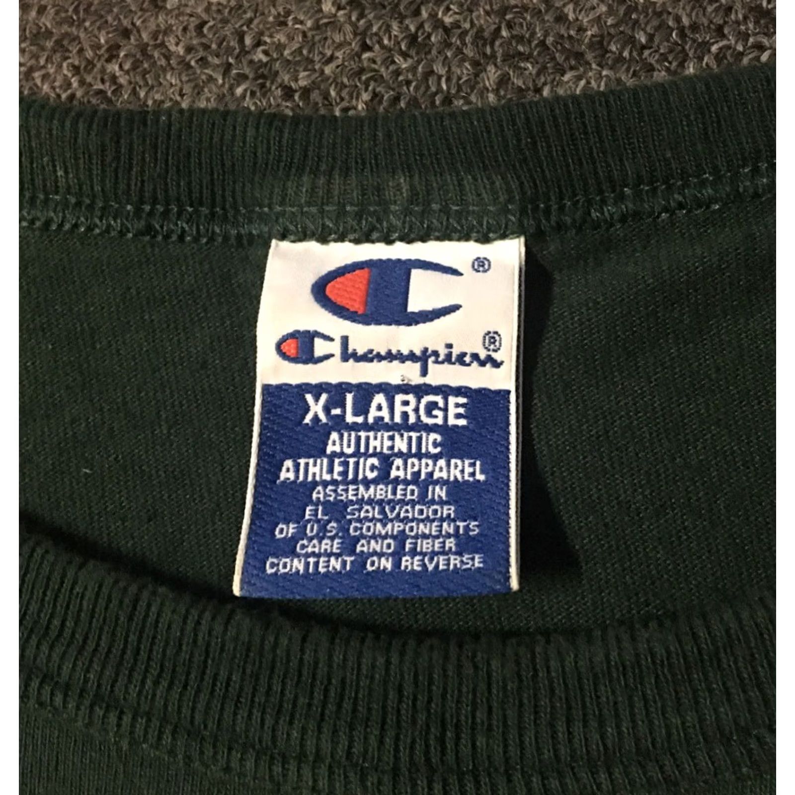 Champion VINTAGE Champion Shirt Mens XL Green Vtg 90s Logo Basketball Athletic Hip Hop USA Grunge Track Size US XL / EU 56 / 4 - 4 Thumbnail