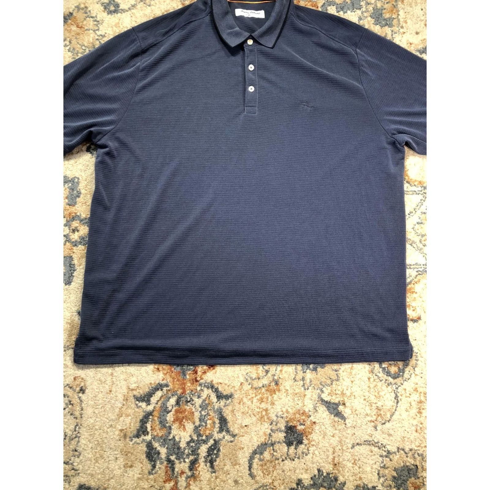 Tommy Bahama Tommy Bahama IslandZone Polo Shirt Mens 2XL Blue Stripe Short Sleeve Polo Shirt Mens Size US XXL / EU 58 / 5 - 5 Thumbnail
