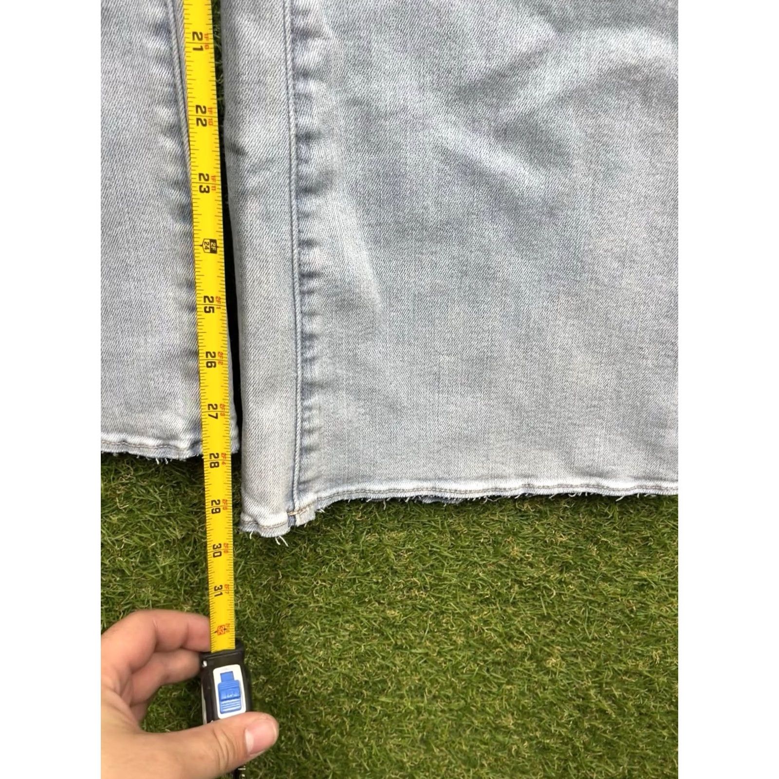 Vintage Judy Blue Jeans Womens 5/27 Wide-Leg Light Wash Denim Cotton 27 Jeans 5-Pocket Flare Stretch Vintage: No Mens Womens Girls Size 27" / US 4 / IT 40 - 7 Thumbnail