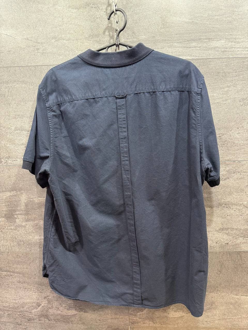 Other Fred Perry Knitted Collar Short Sleeved Oxford Shirt Navy Size US XL / EU 56 / 4 - 11 Thumbnail