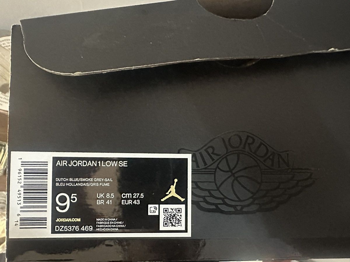 Nike Jordan 1 Low (Vintage UNC Grey) Size US 9.5 / EU 42-43 - 7 Thumbnail