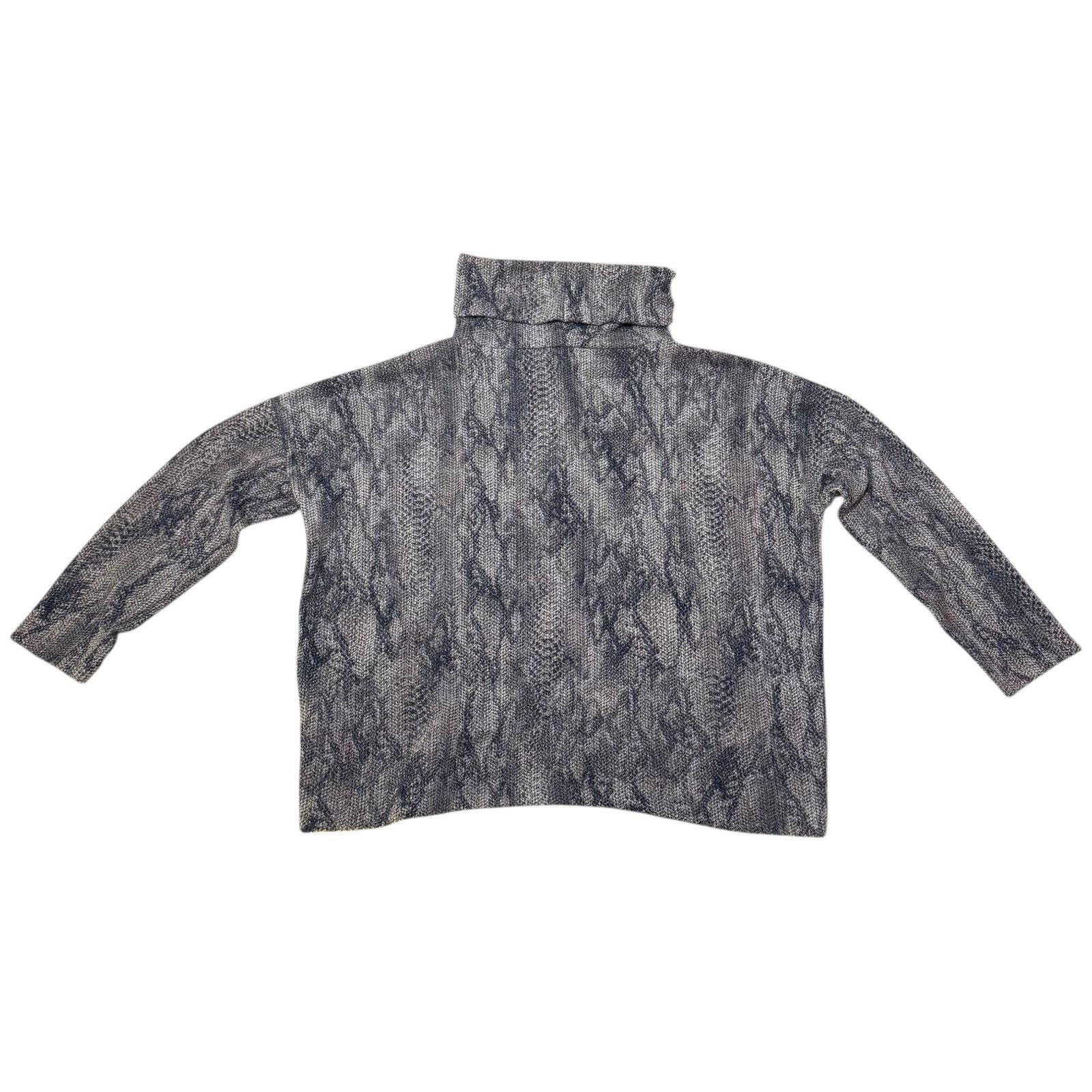 Other Clara Sunwoo Cowl Turtleneck Sweater Snake Pattern - Size XL Size XL / US 12-14 / IT 48-50 - 7 Thumbnail