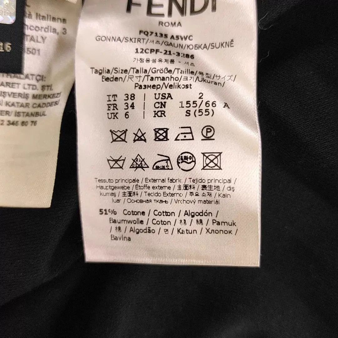 Fendi FENDI 38 black skirt Size 26" / US 2 / IT 38 - 3 Thumbnail