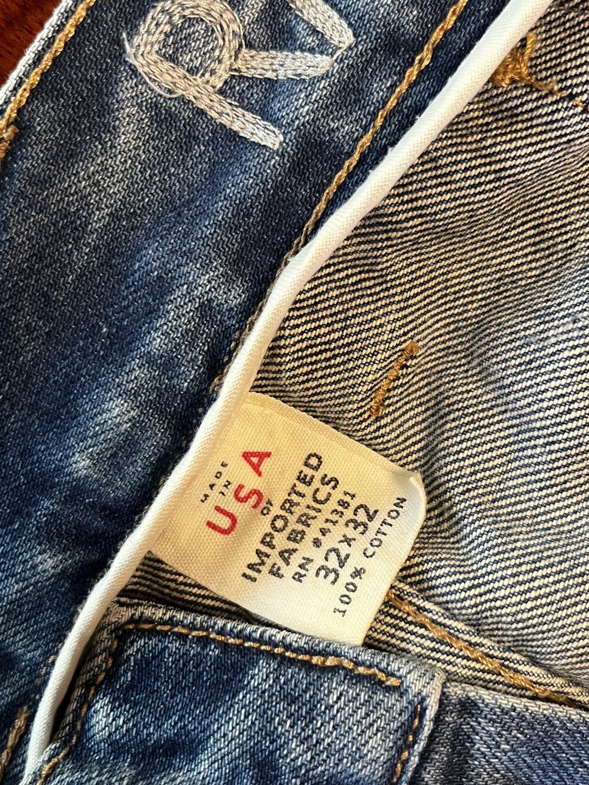 Vintage RRL selvedge distressed zip fly Buckle Back Denim 32 | Grailed 