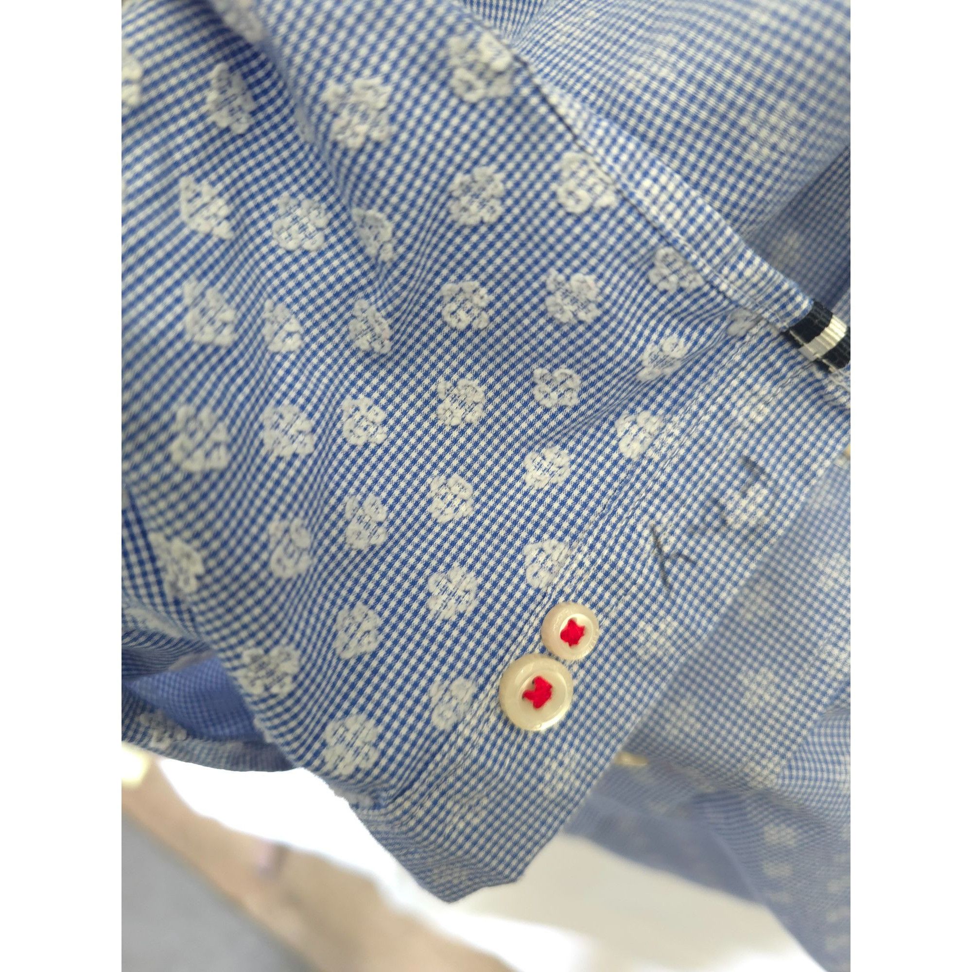 Cremieux Cremieux Collection Men's Short Sleeve Shirt XLT Blue Flower Size US XL / EU 56 / 4 - 5 Thumbnail