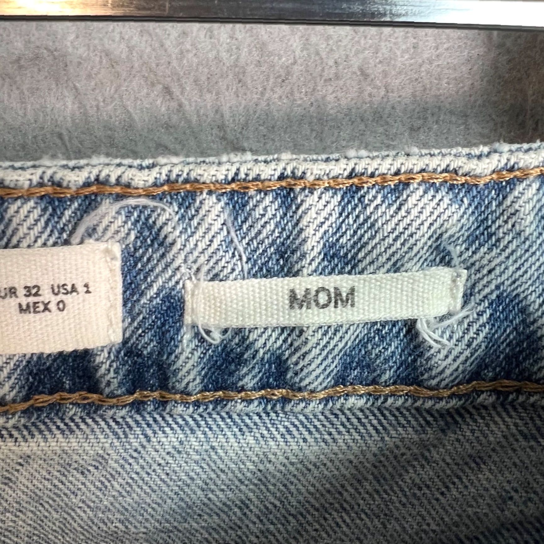 Mango Mango Womens Mom Jeans Light Blue Denim Size 1 Size 25" / US 0 / IT 36 - 4 Thumbnail