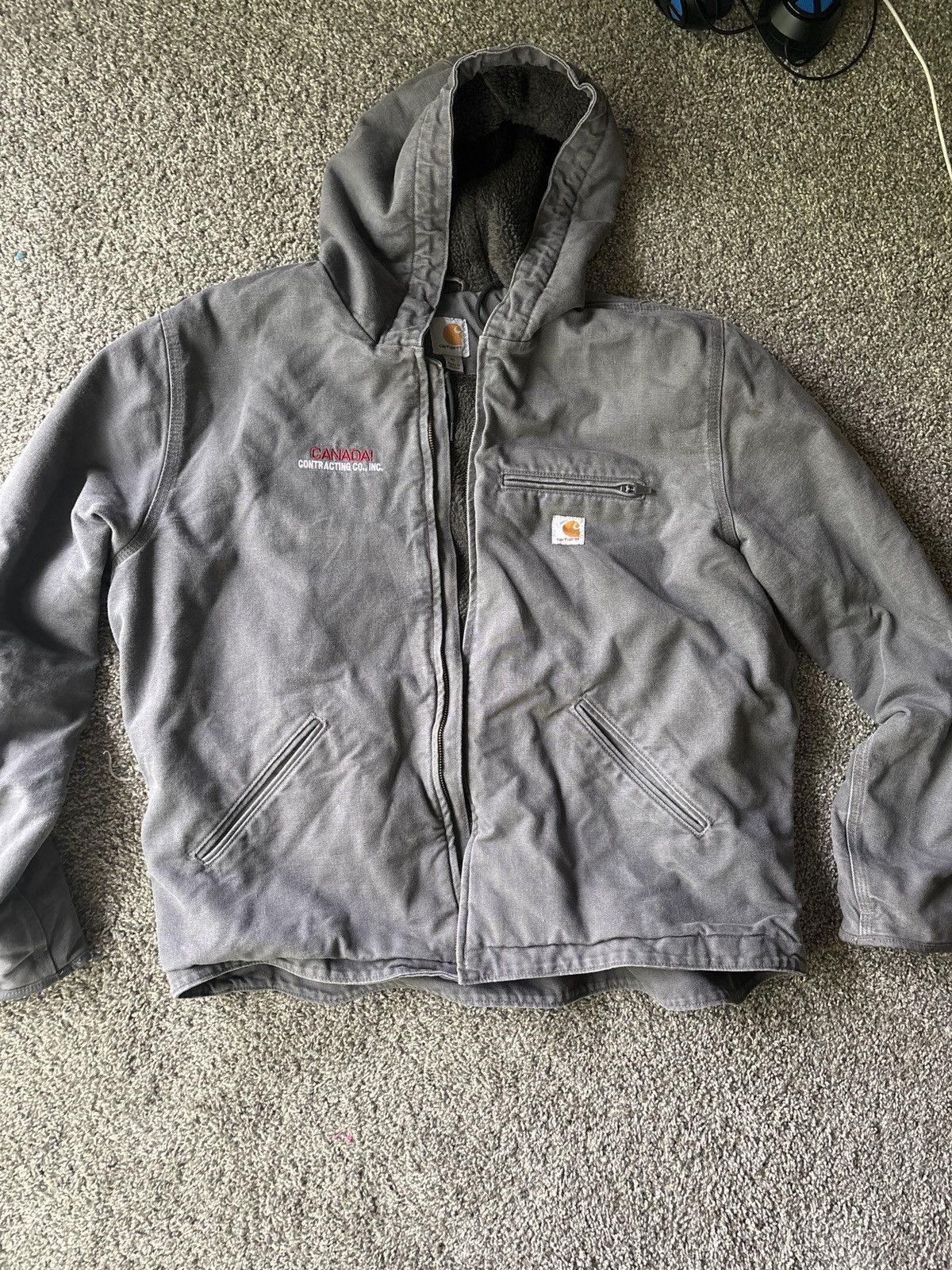 Carhartt Carhartt Grey Work Jacket Size US XL / EU 56 / 4 - 1 Thumbnail