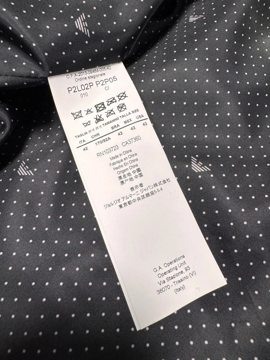 Emporio Armani × Vintage FW2013 Emporio Armani Lamb Fur Navy Grey Split Jacket Size S / US 4 / IT 40 - 6 Thumbnail