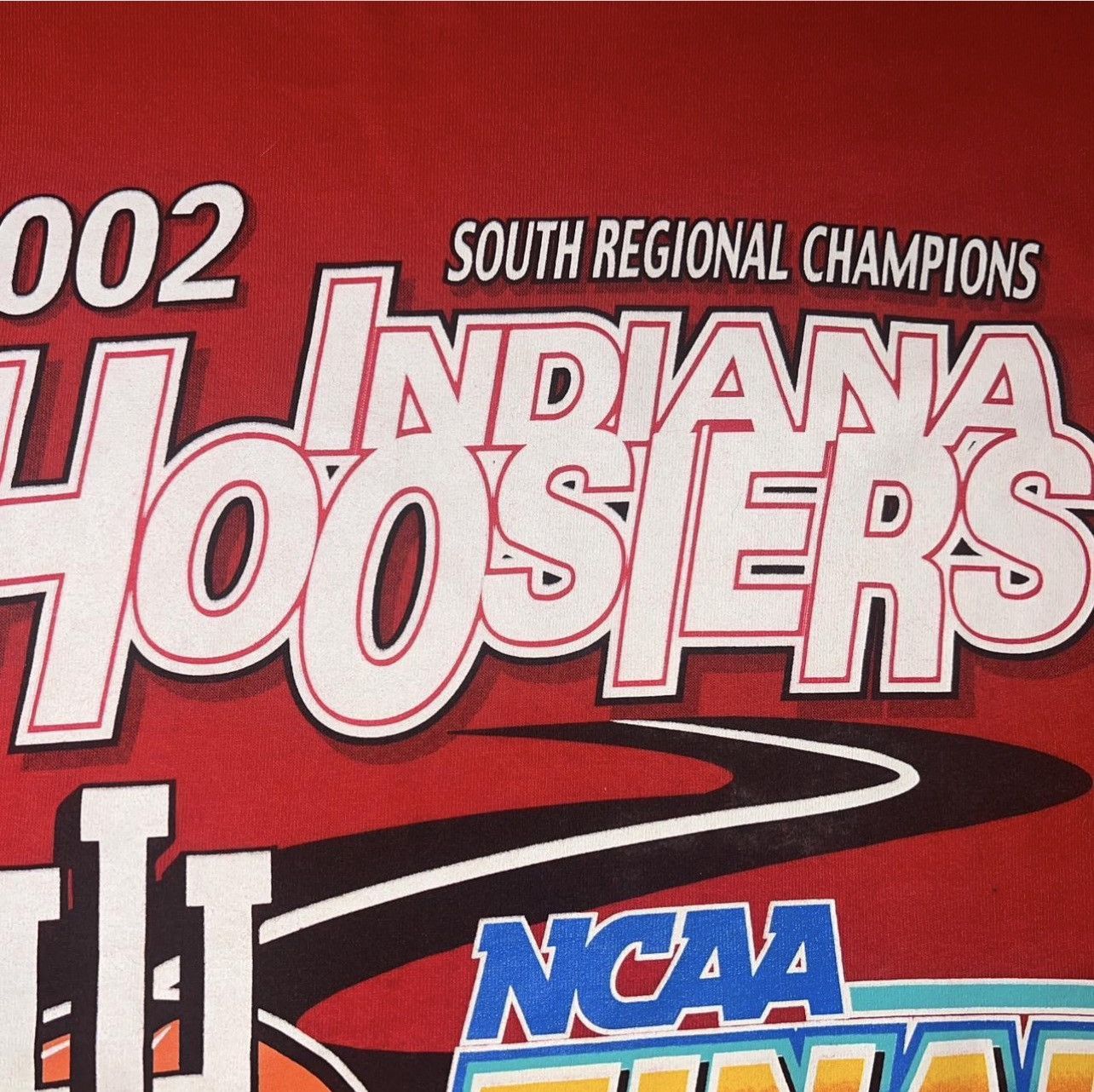 Fruit Of The Loom 2002 Vintage Indiana Hoosiers NCAA Final Fours shirt RARE Size US XL / EU 56 / 4 - 3 Thumbnail