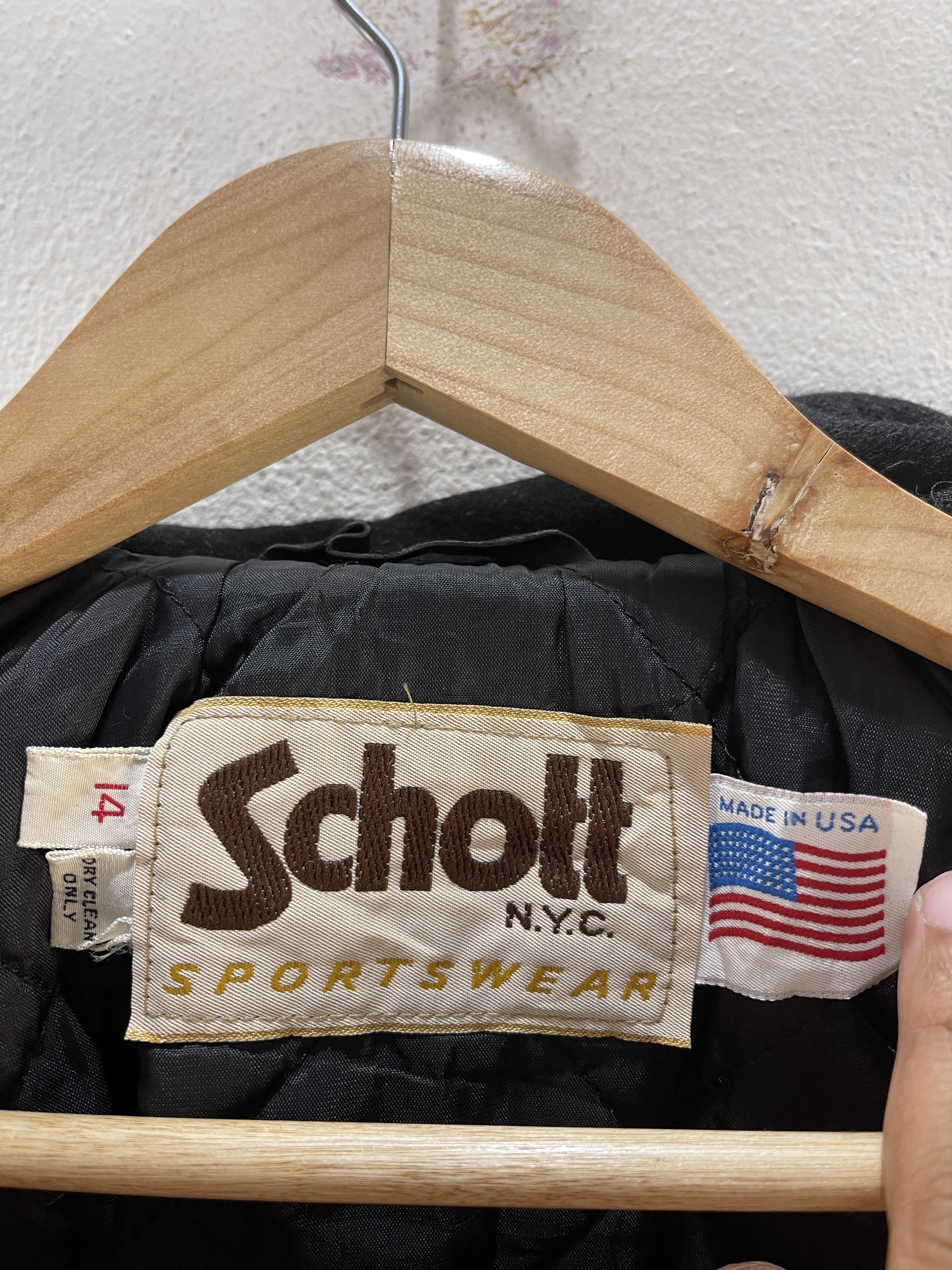 Schott Vintage Schott Wool Pea Coat Jacket Size XS / US 0-2 / IT 36-38 - 9 Thumbnail