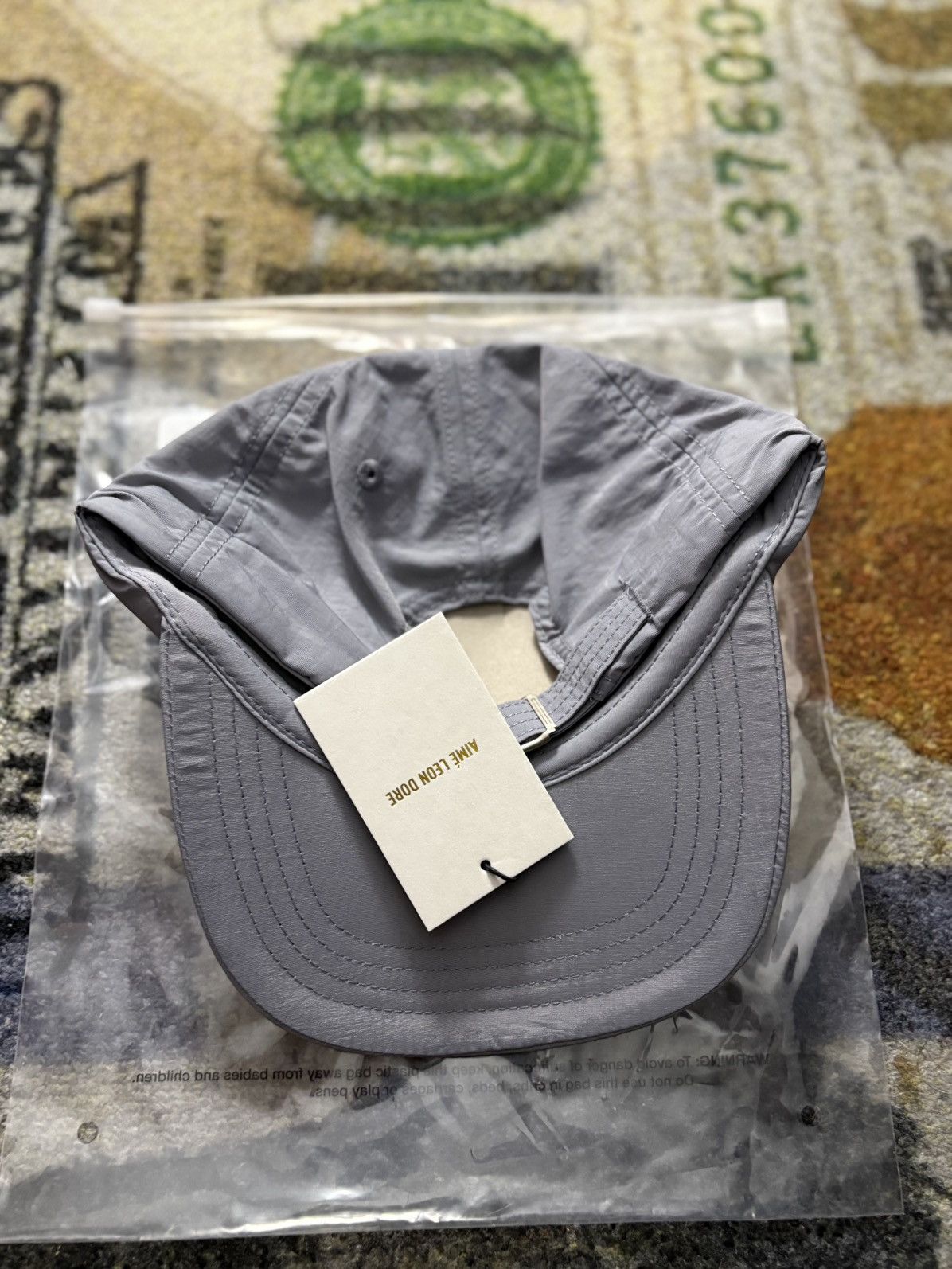 Aime Leon Dore Aime Leon Dore Nylon Crusher Hat Grey Size ONE SIZE - 4 Thumbnail