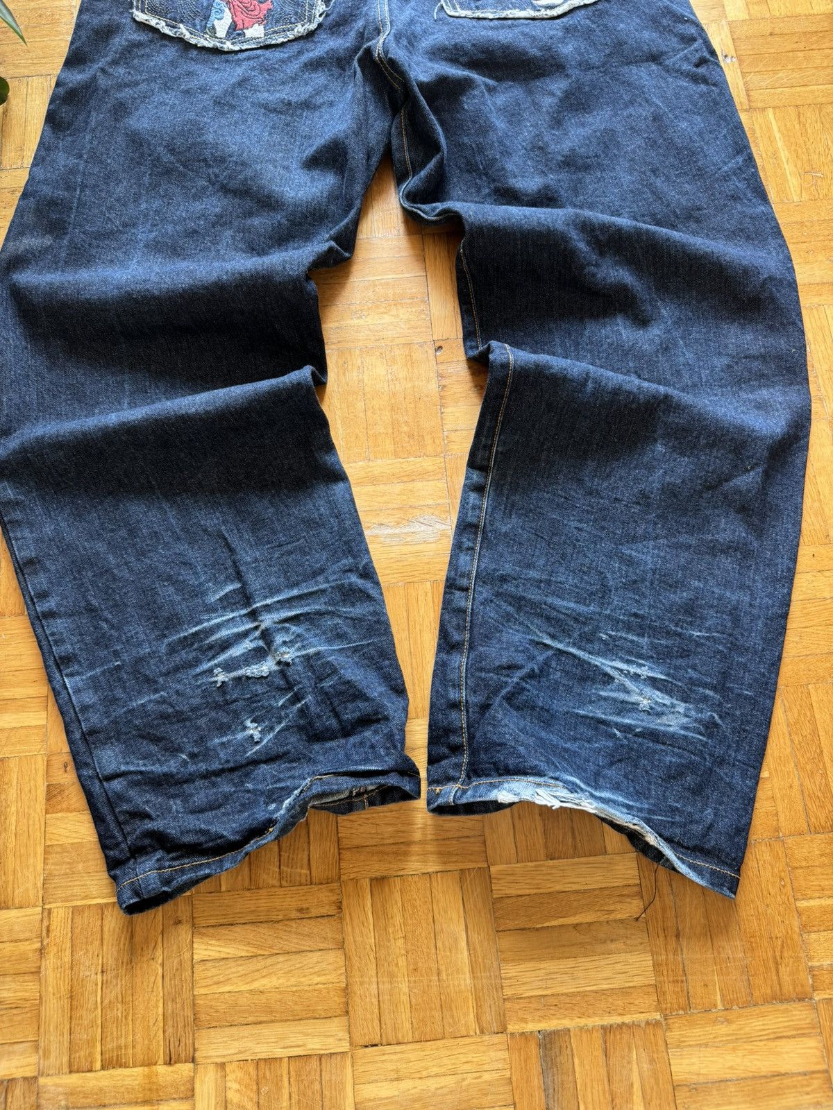 Red Monkey Pants Crazy Vintage Y2K Baggy Red Monkey Co Jeans Size US 40 / EU 56 - 6 Thumbnail