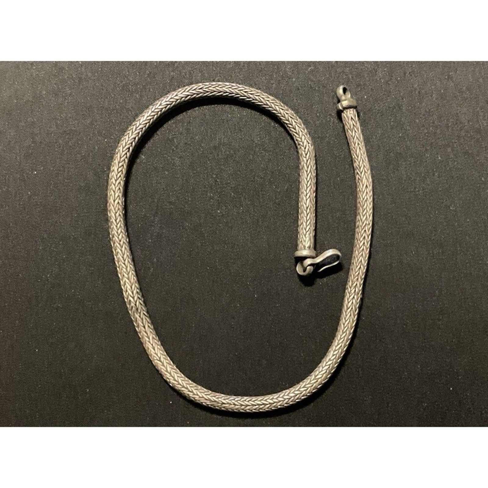 75grams 15in Vintage Wheat Chain Tested 925 Necklace