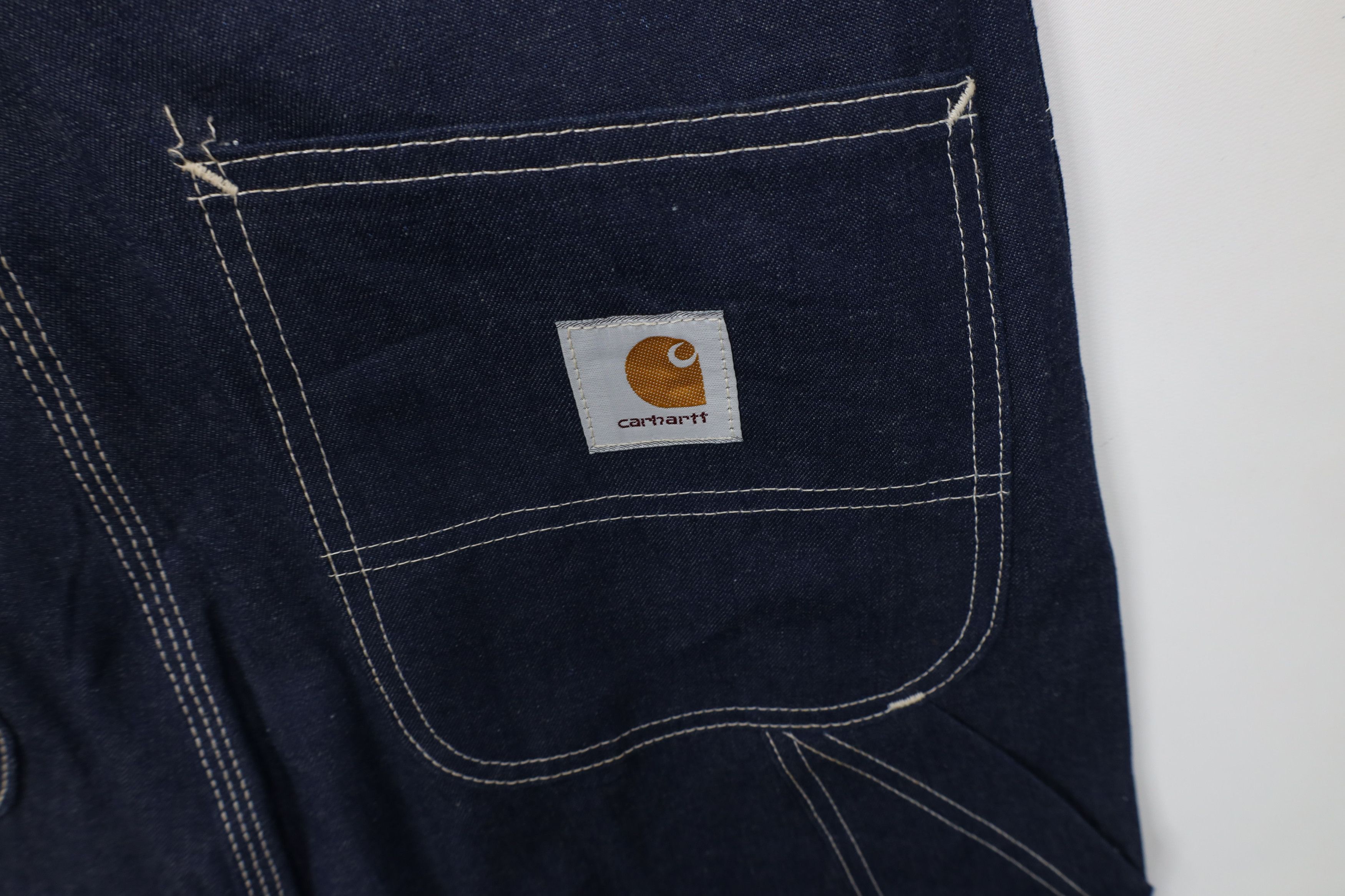 Carhartt Vintage 90s Carhartt Wide Leg Dungaree Denim Jeans Blue USA Size US 36 / EU 52 - 14 Thumbnail