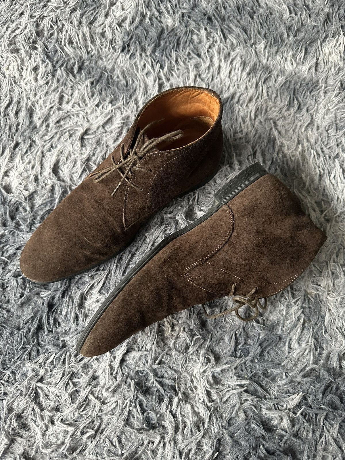 Japanese Brand 🔥Grail🔥 00’s Stefano Rossi Oumo suede chukka brown shoes Size US 9 / EU 42 - 11 Thumbnail