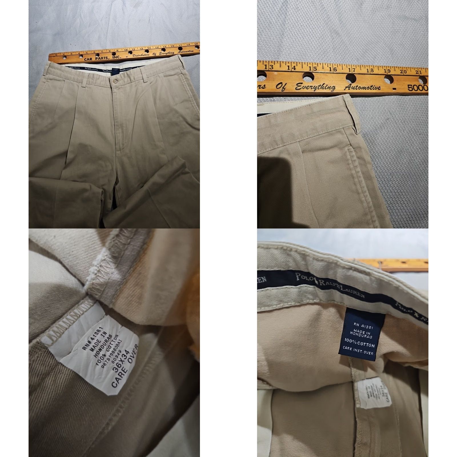 Polo Ralph Lauren VINTAGE Polo Ralph Lauren Mens Pants 36x34 Beige Khaki Flat Chino Tan Trousers Polo Ralph Lauren Mens Pants 36x34 Beige Khaki Flat Chino Tan Trousers Size US M / EU 48-50 / 2 - 8 Thumbnail