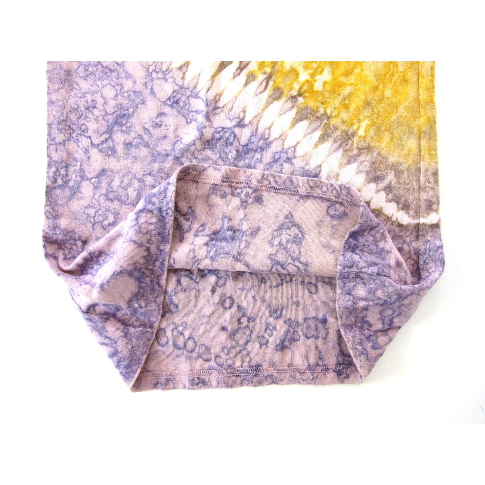 Vintage Vtg Sheesh Connections Nepal Cotton Jersey Yellow Purple Tie Dye Slip Dress M-L Size M / US 6-8 / IT 42-44 - 7 Thumbnail